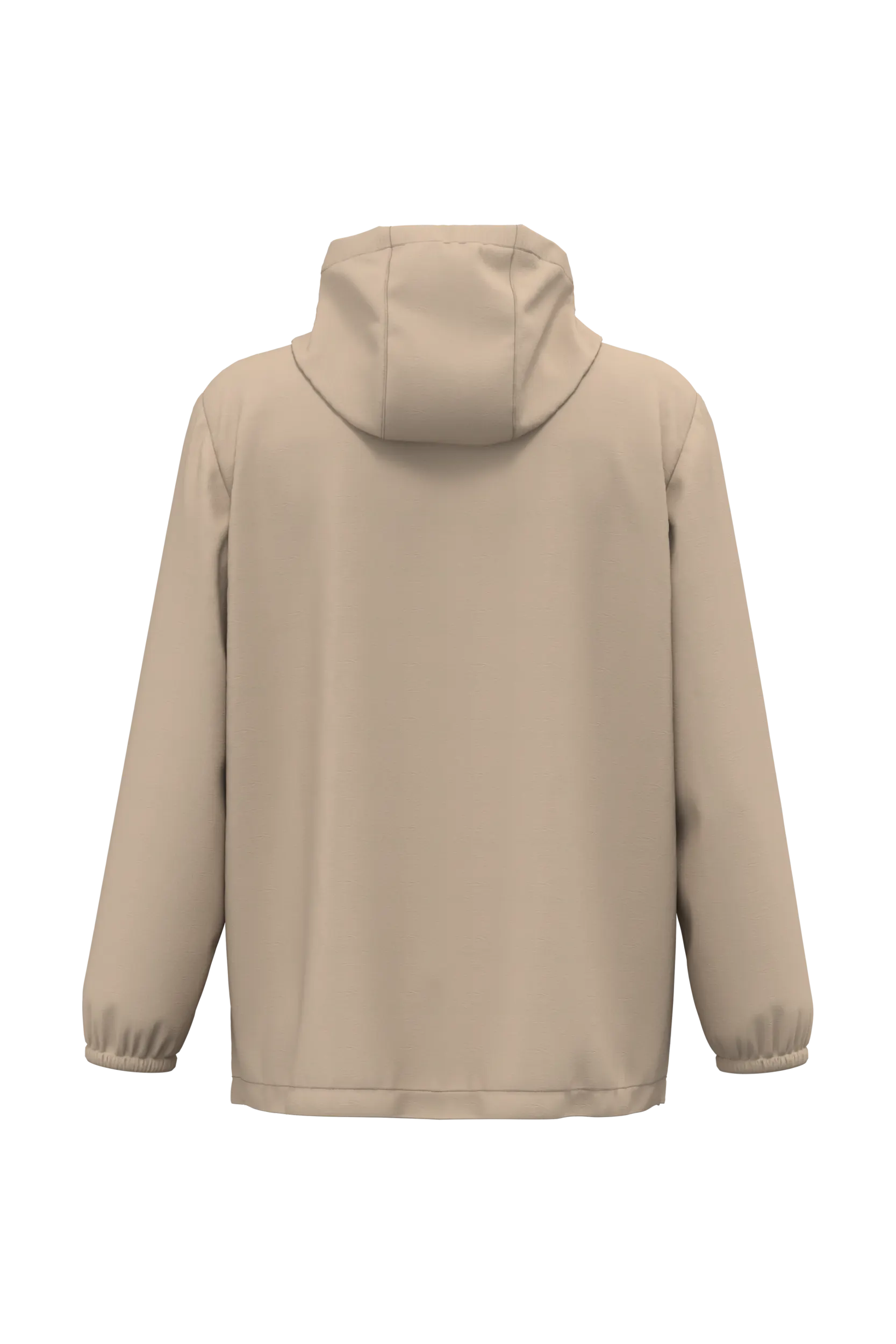 Chaqueta cortavientos impermeable ecorresponsable 1/4 cremallera unisex