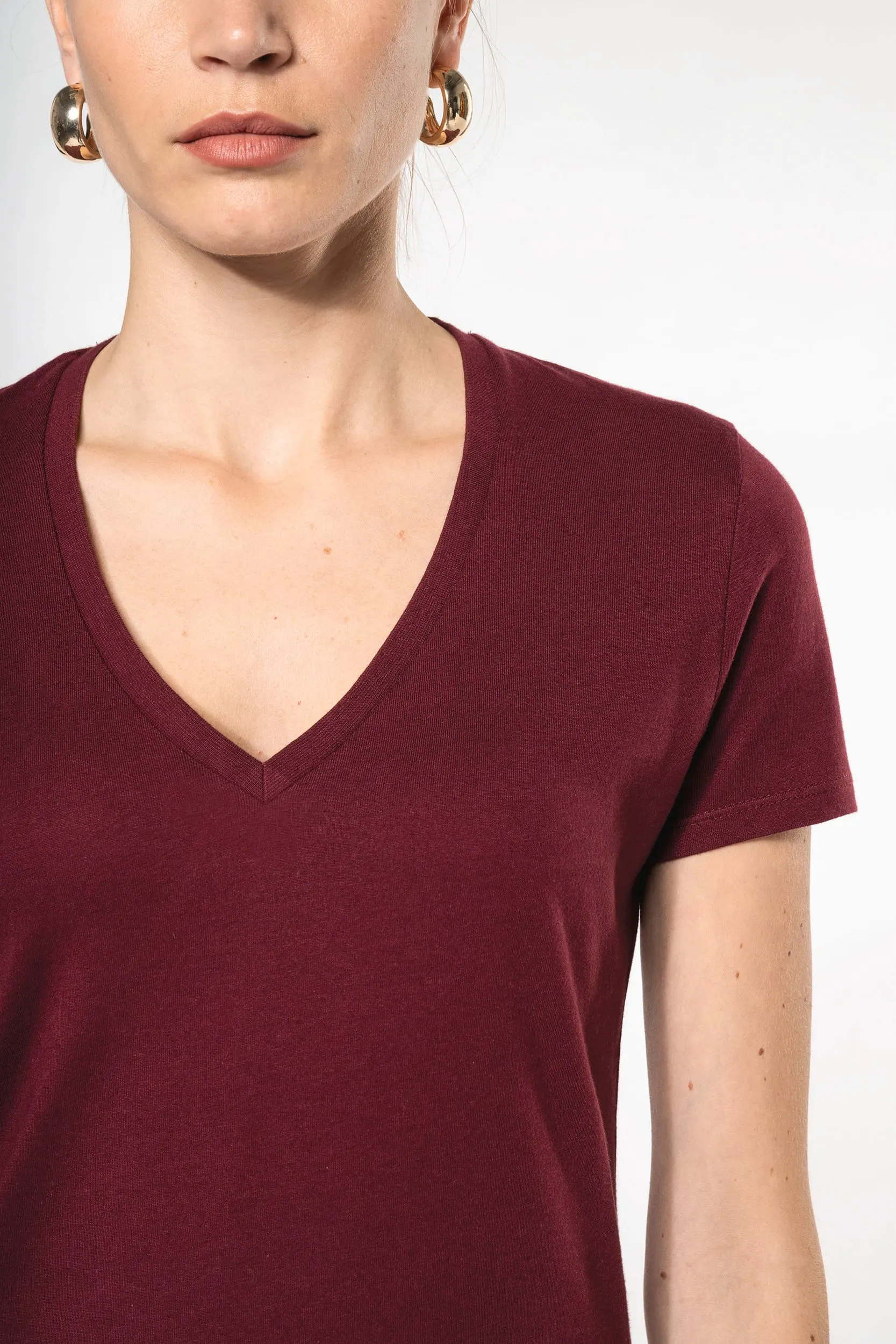 Camiseta BIO150 cuello de pico mujer