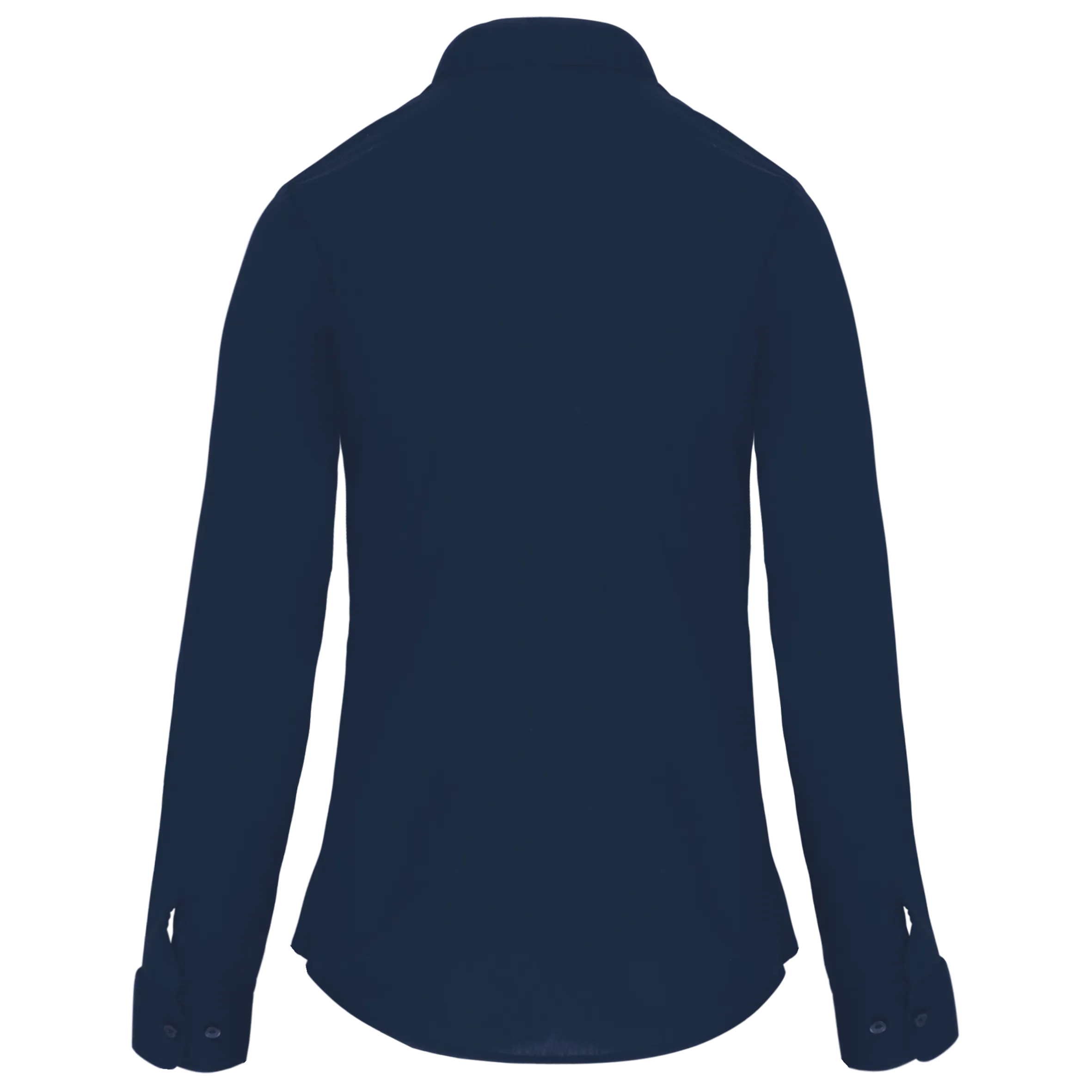 Camisa cuello mao manga larga mujer
