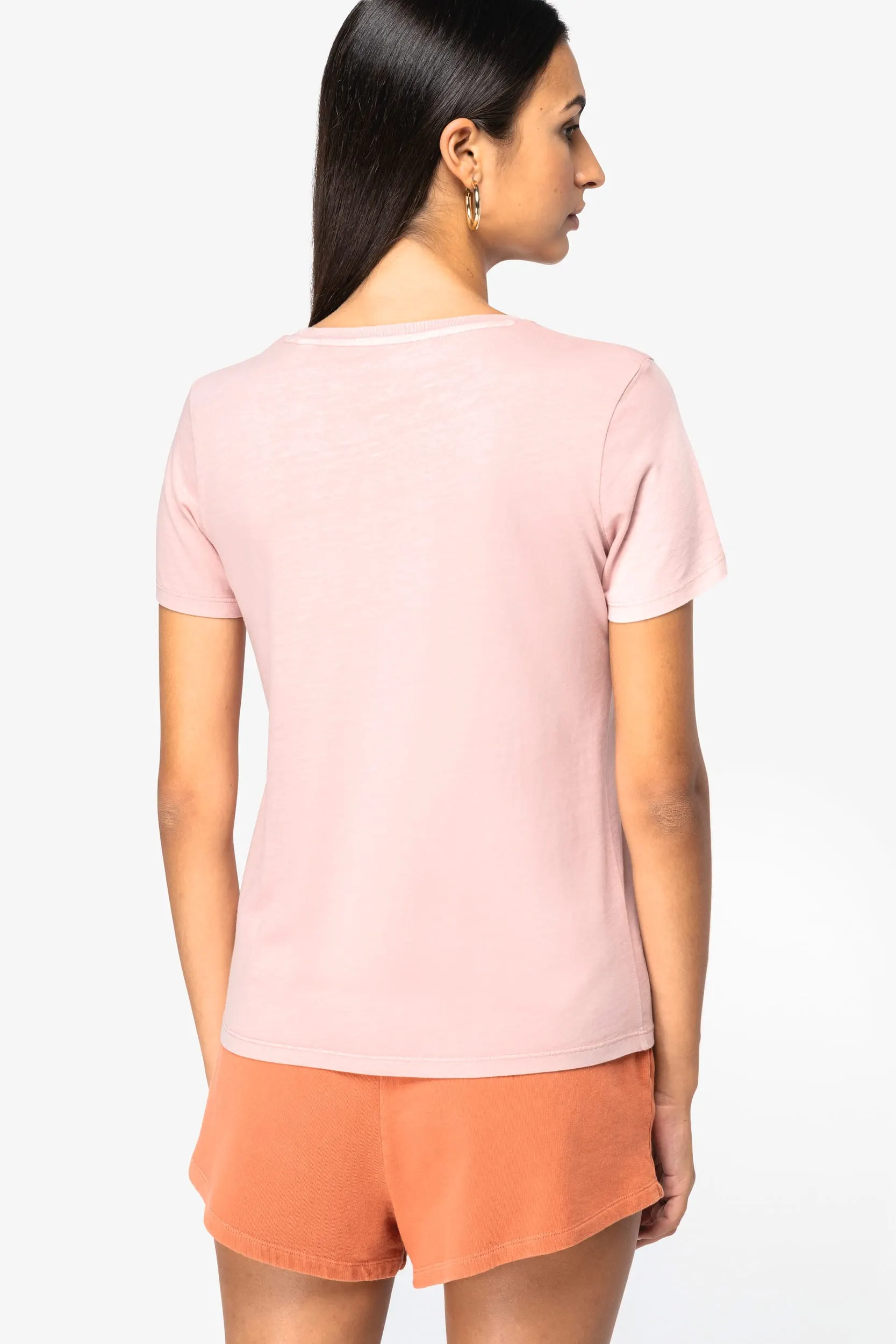 Camiseta ecorresponsable efecto lavado mujer
