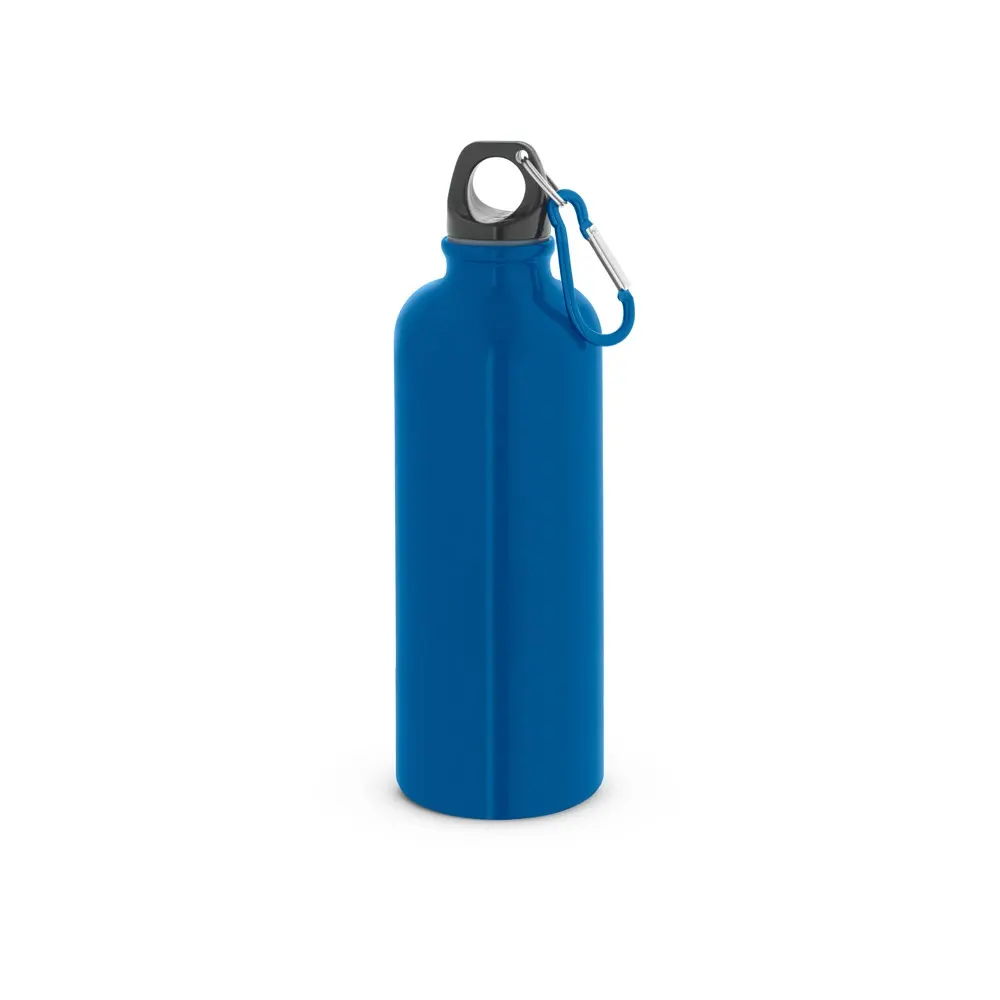 KELCE. Botella de acero inoxidable de pared simple con mosquetón de 550 ml