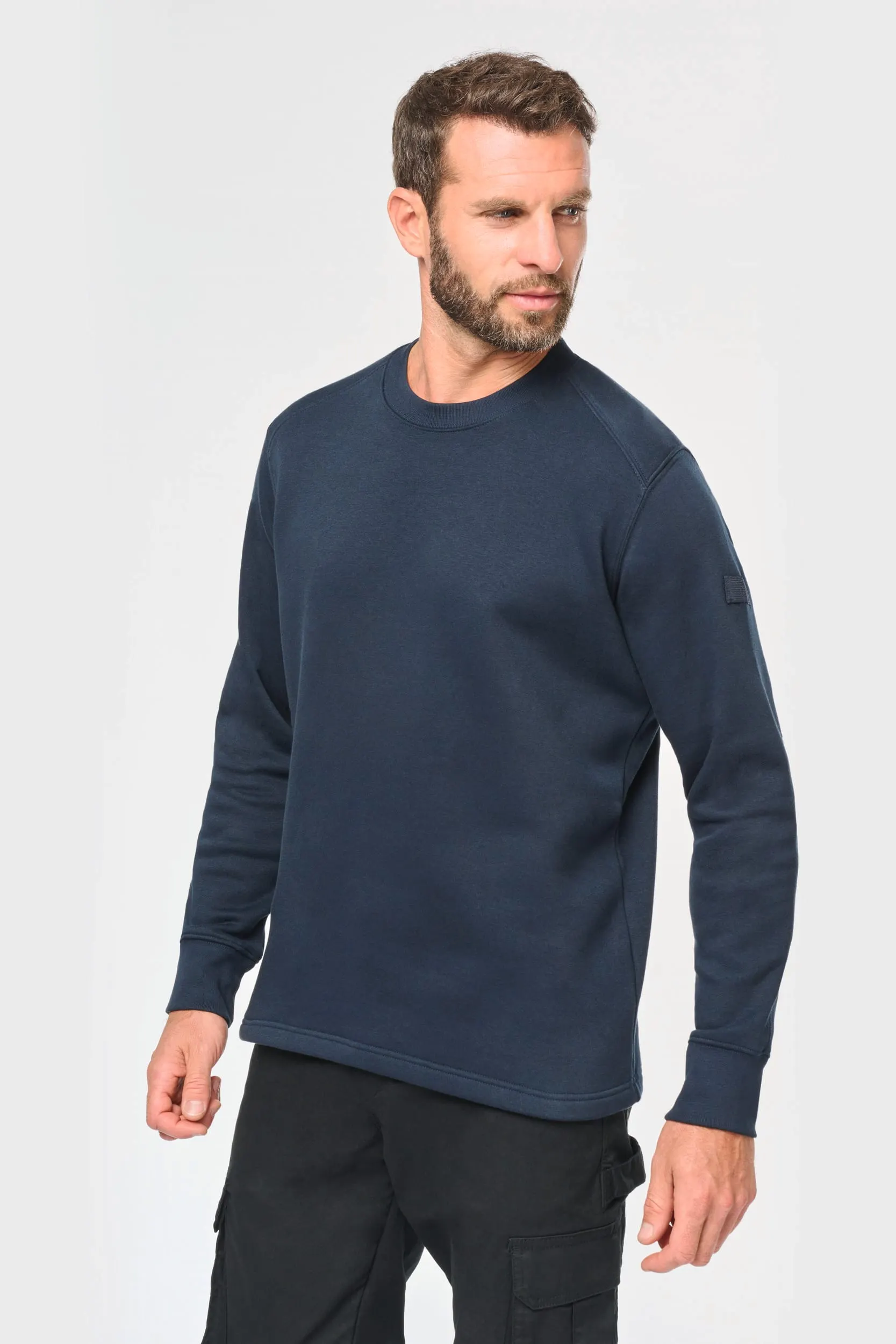 Sudadera manga montada