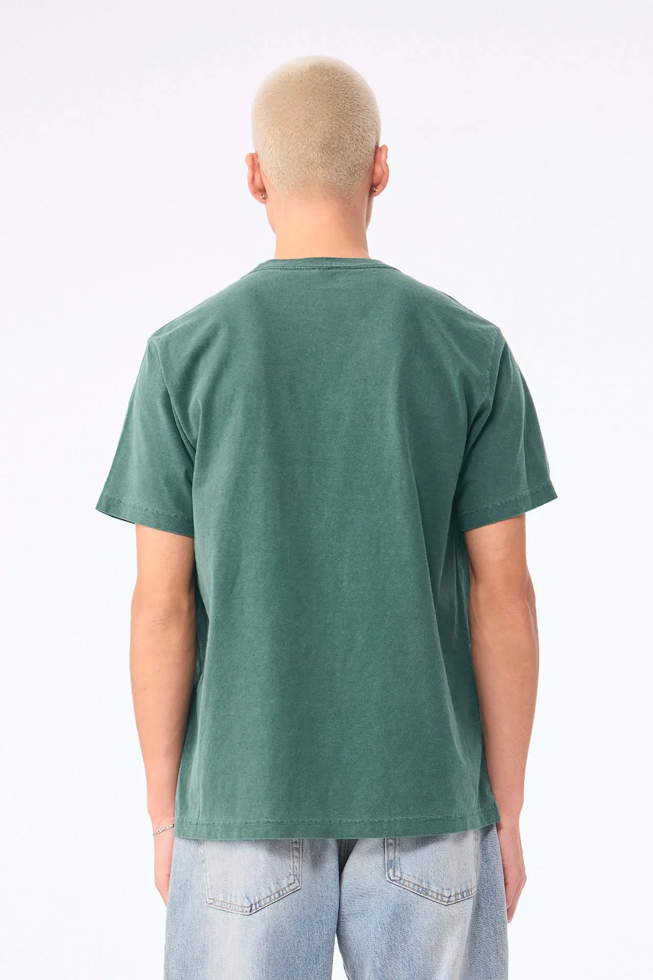 Camiseta de efecto lavado gruesa unisex