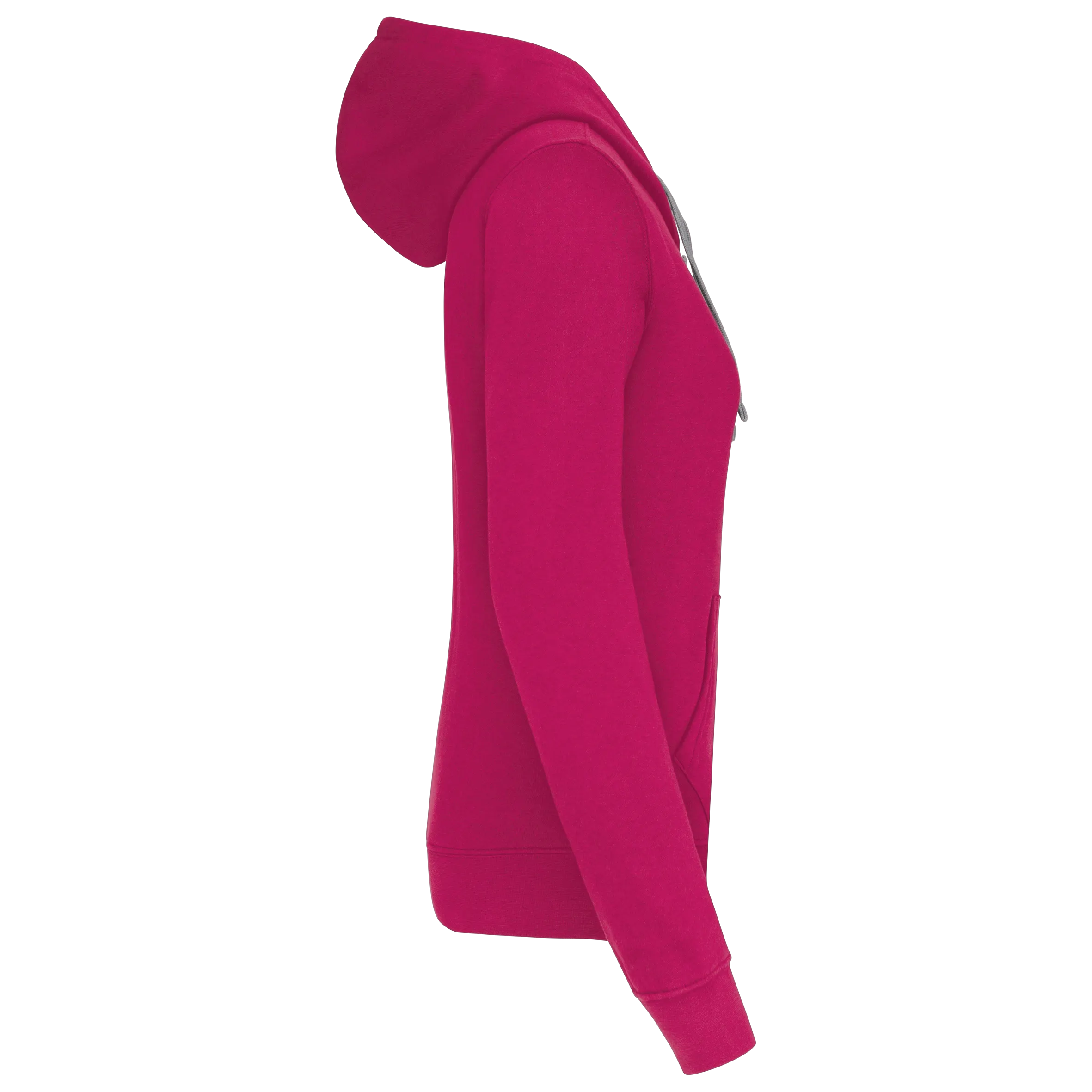 Sudadera capucha contrastada mujer