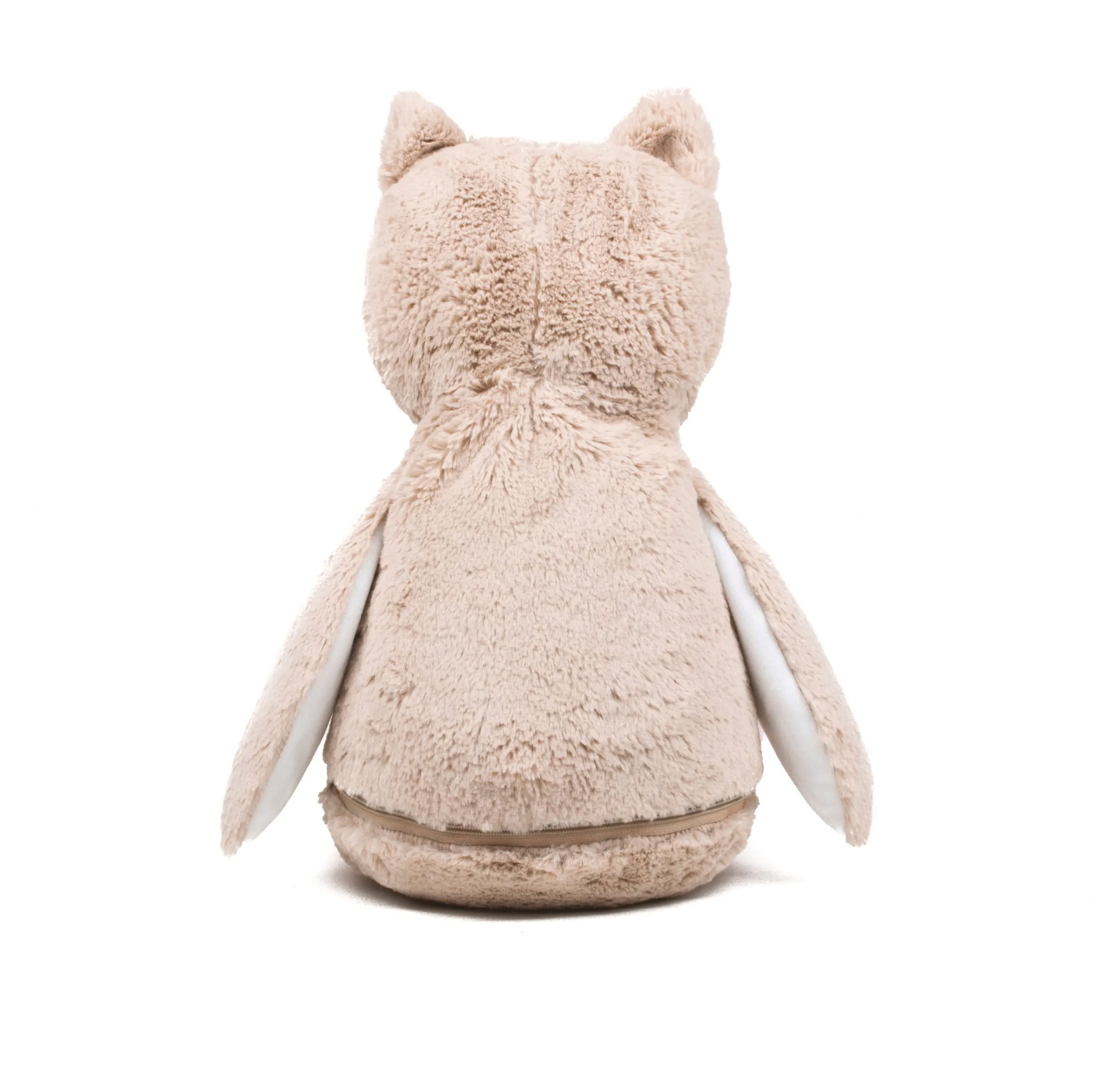Lechuza de peluche con cremallera