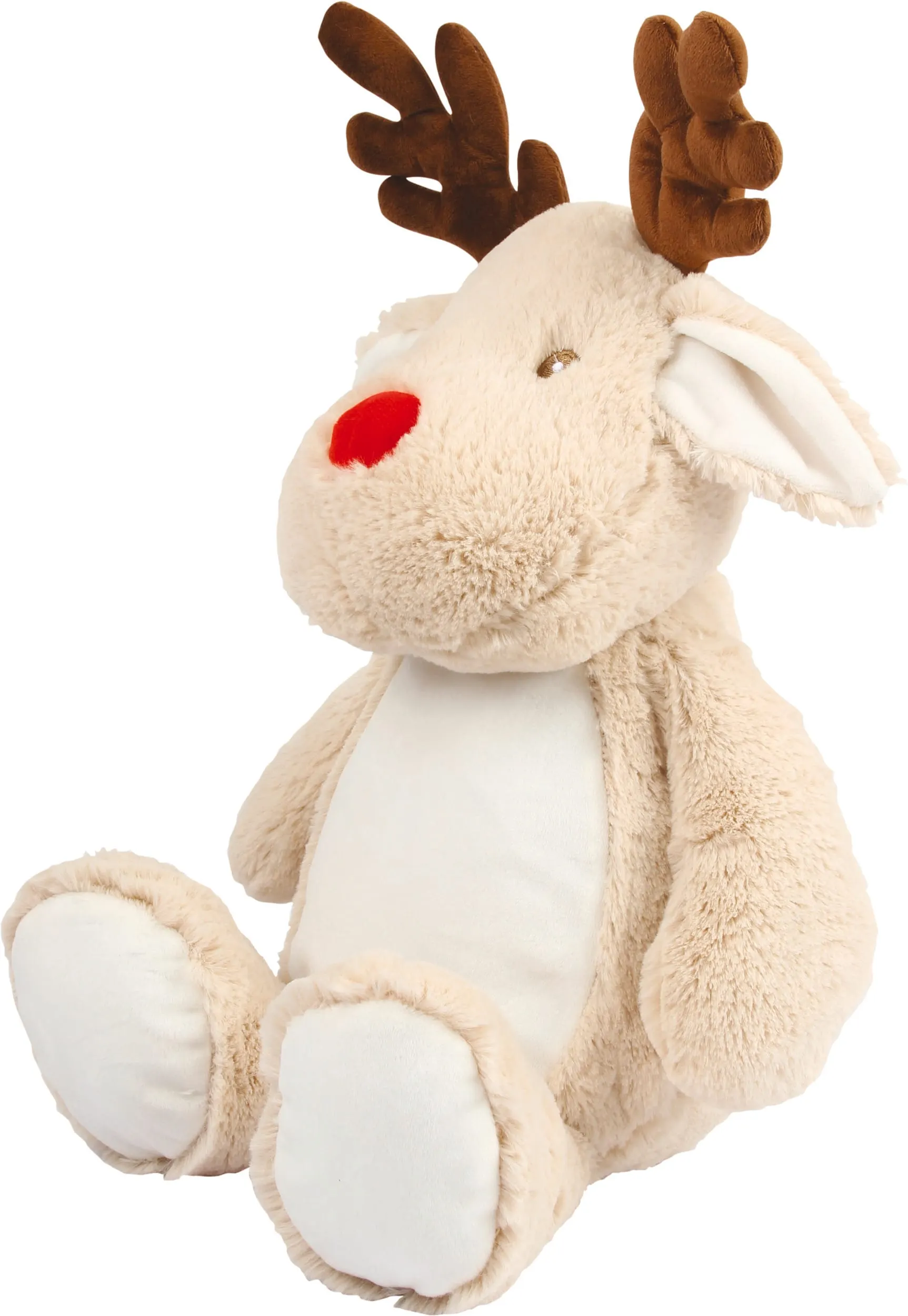 Reno de peluche con cremallera