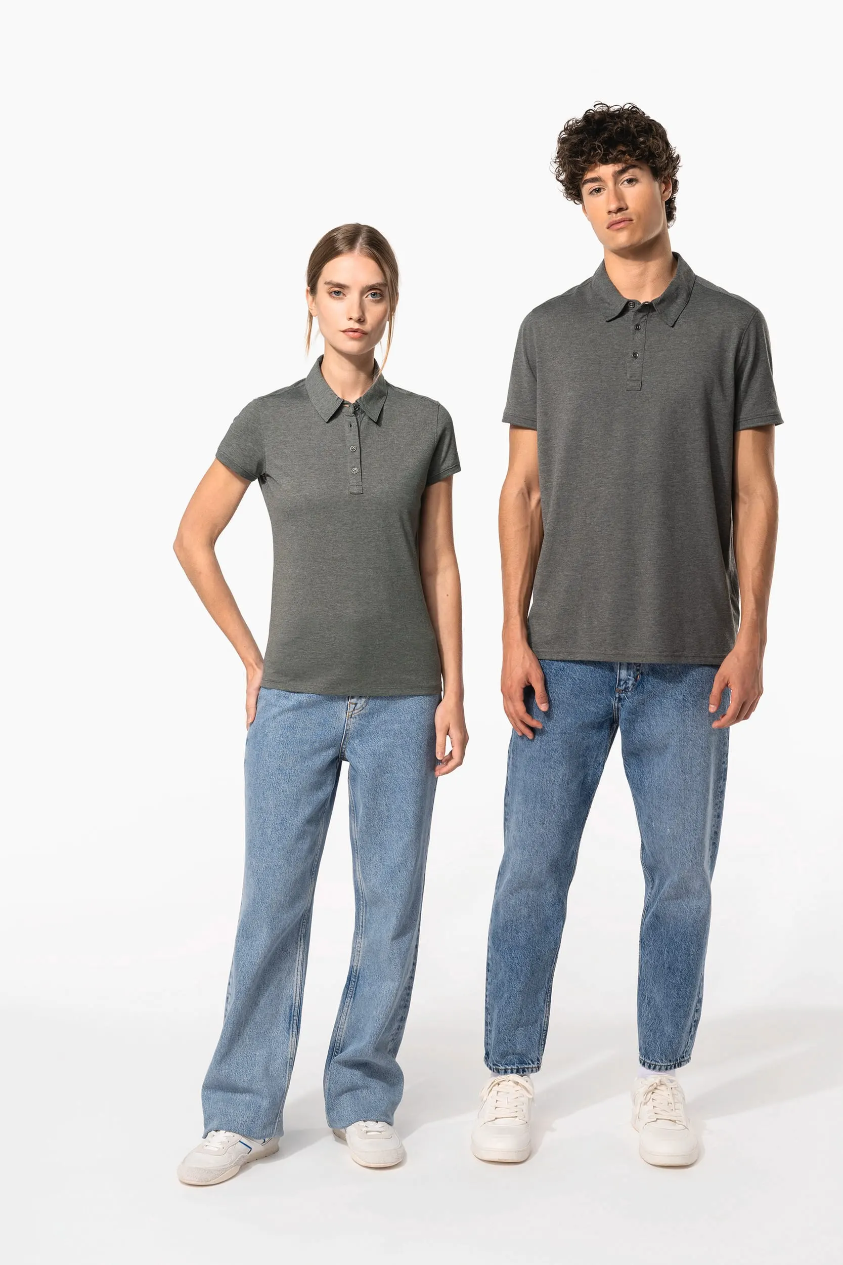 Polo jersey manga corta mujer
