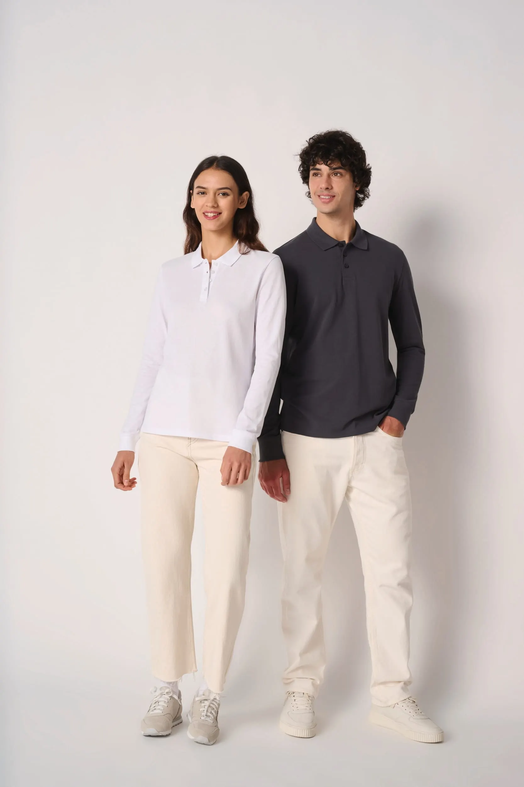 Polo punto piqué LSL hombre