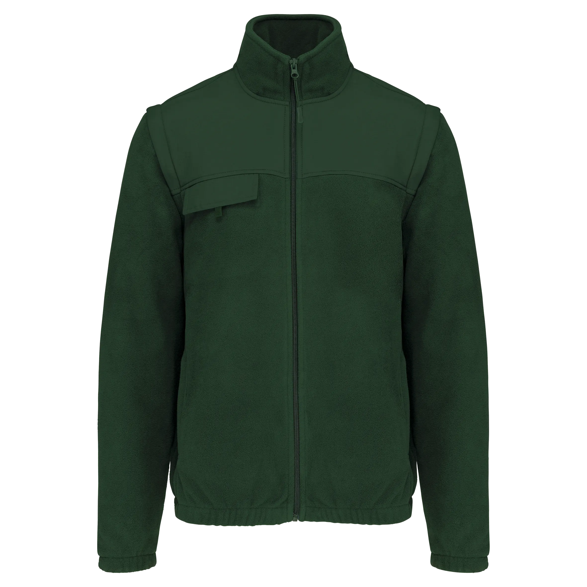 Chaqueta polar con mangas amovibles hombre