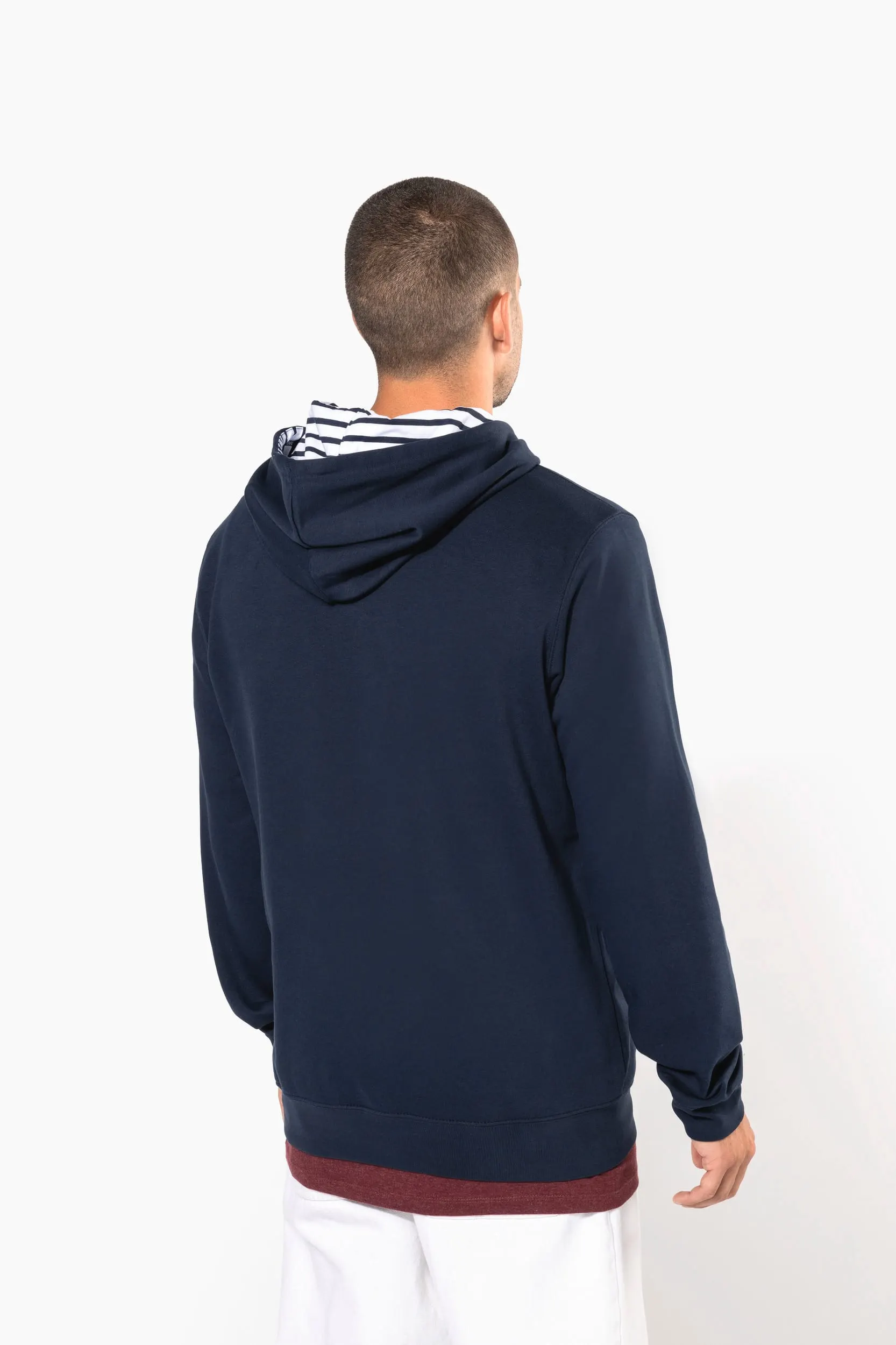 Sudadera con capucha de forro contrastado  - Unisex