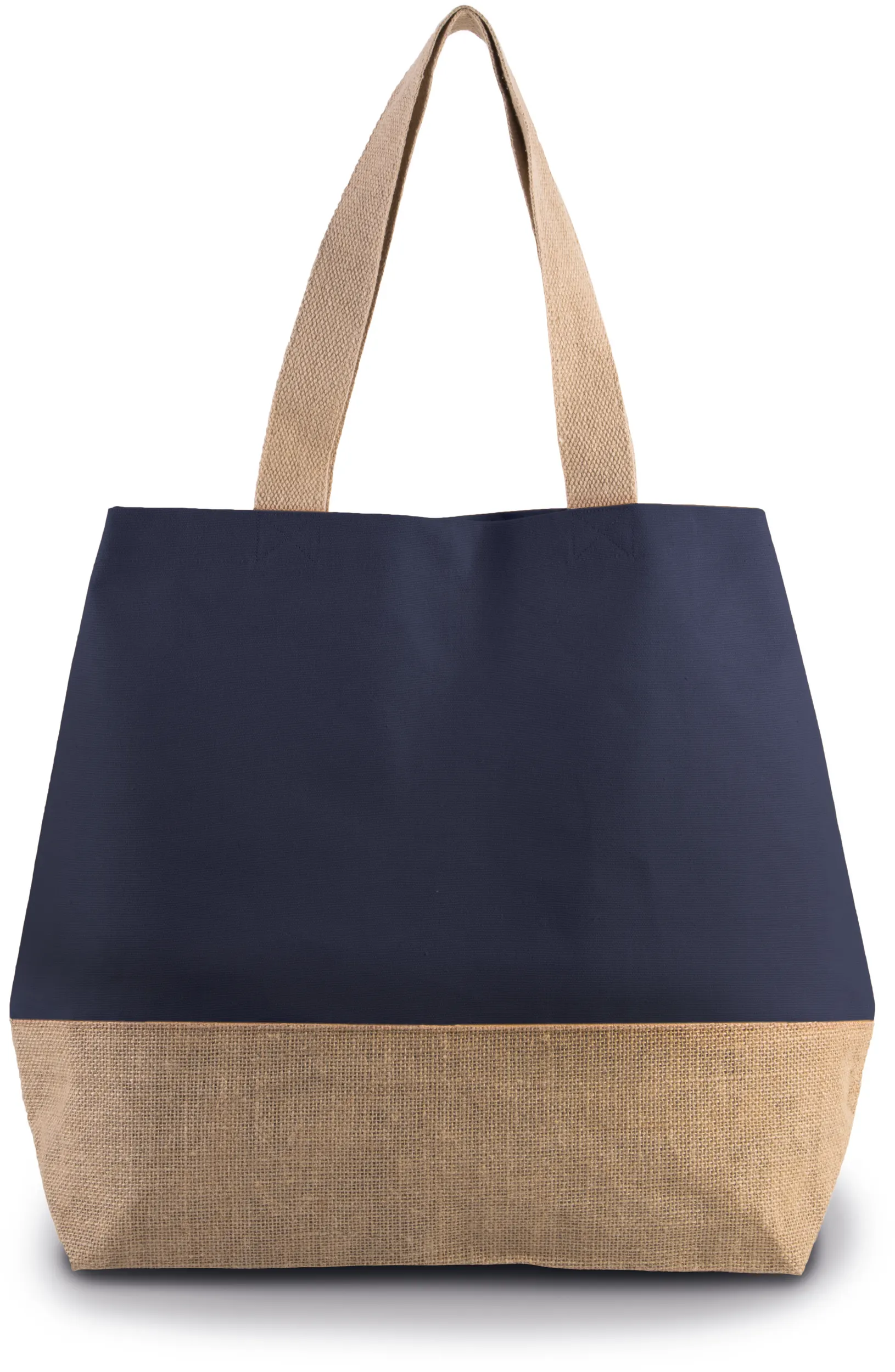 Bolsa shopper de yute & algodón canvas