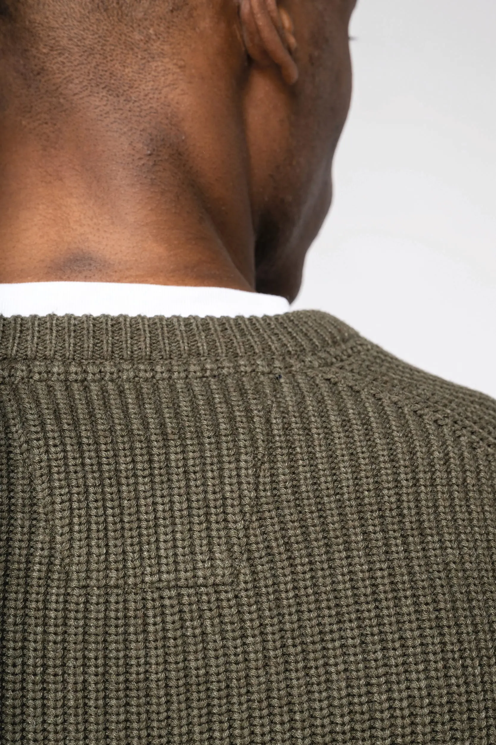 Jersey ecorresponsable de punto grueso hombre
