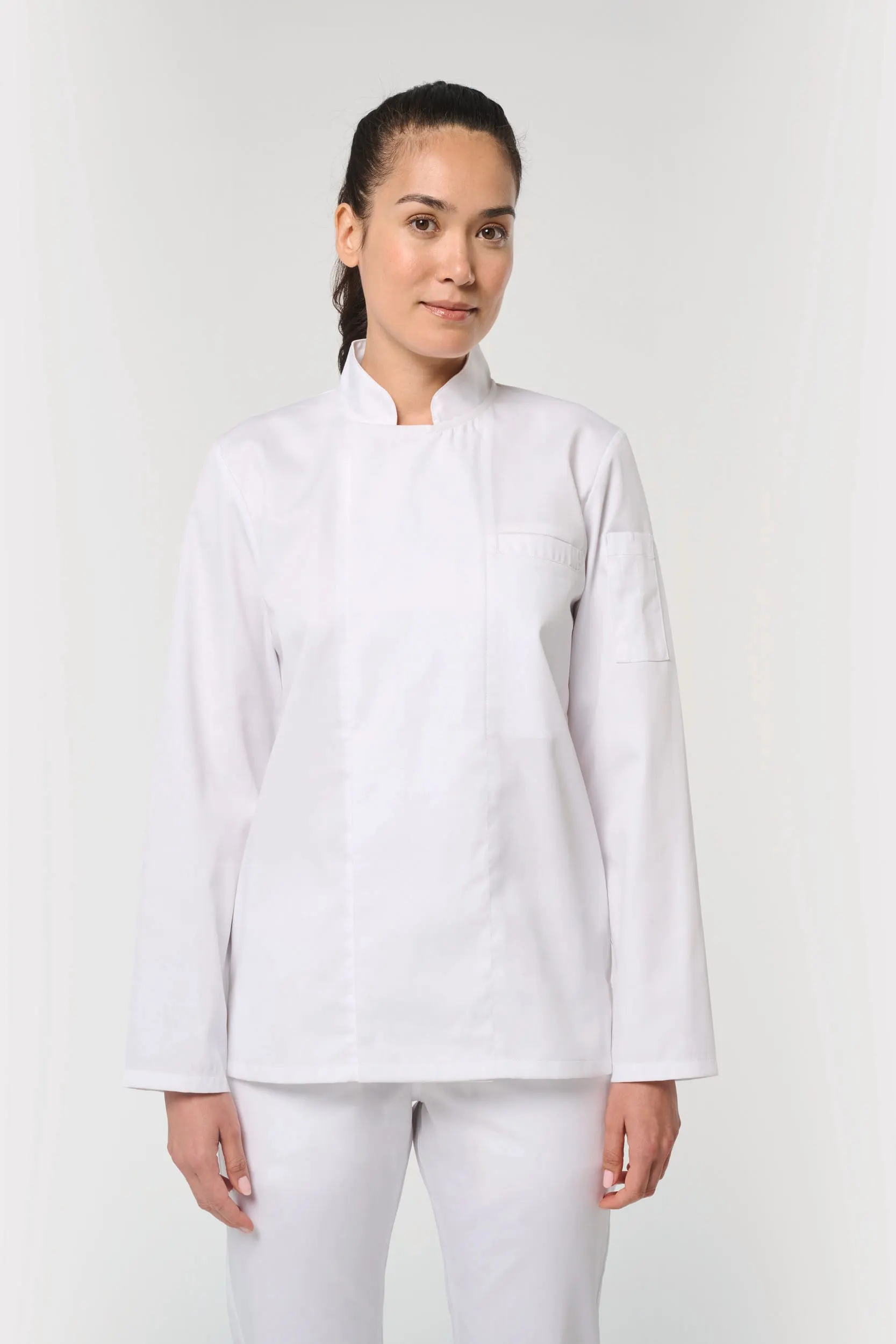 Chaqueta de cocina ecorresponsable y transpirable de manga larga unisex