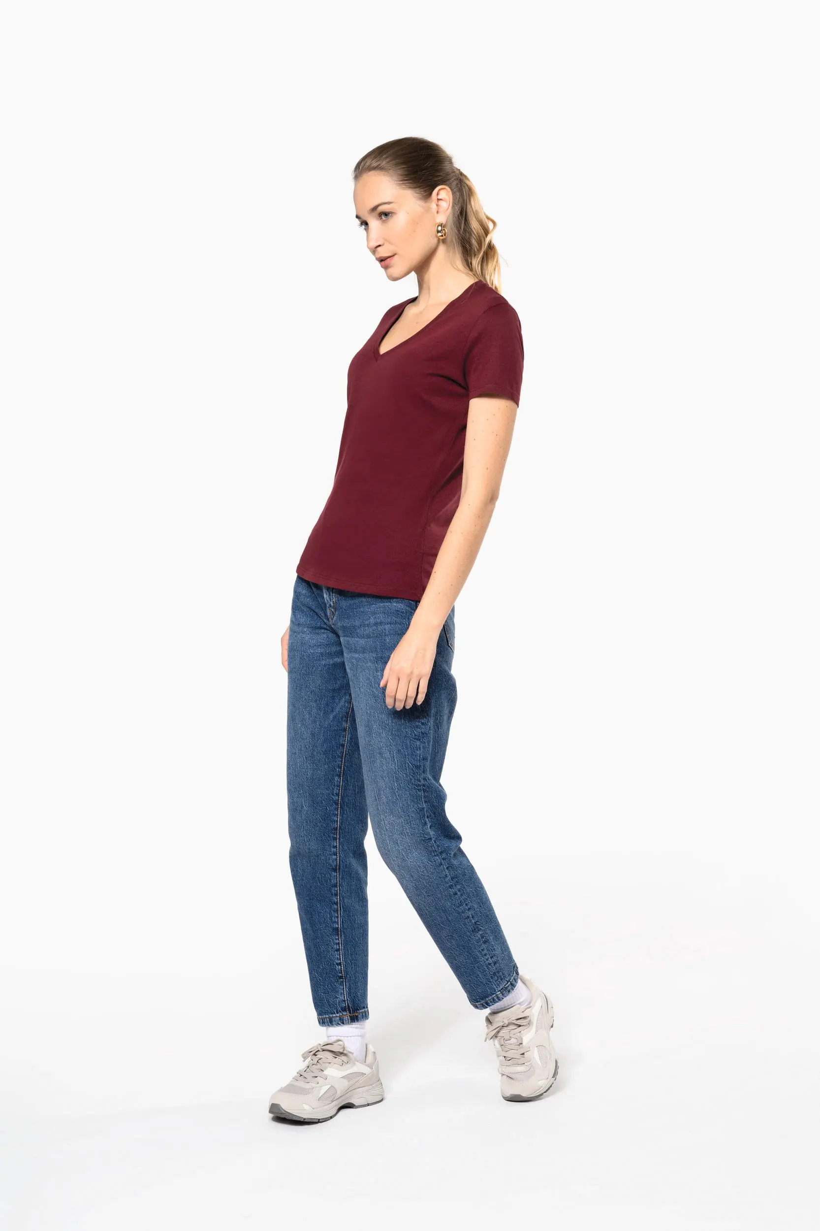 Camiseta BIO150 cuello de pico mujer