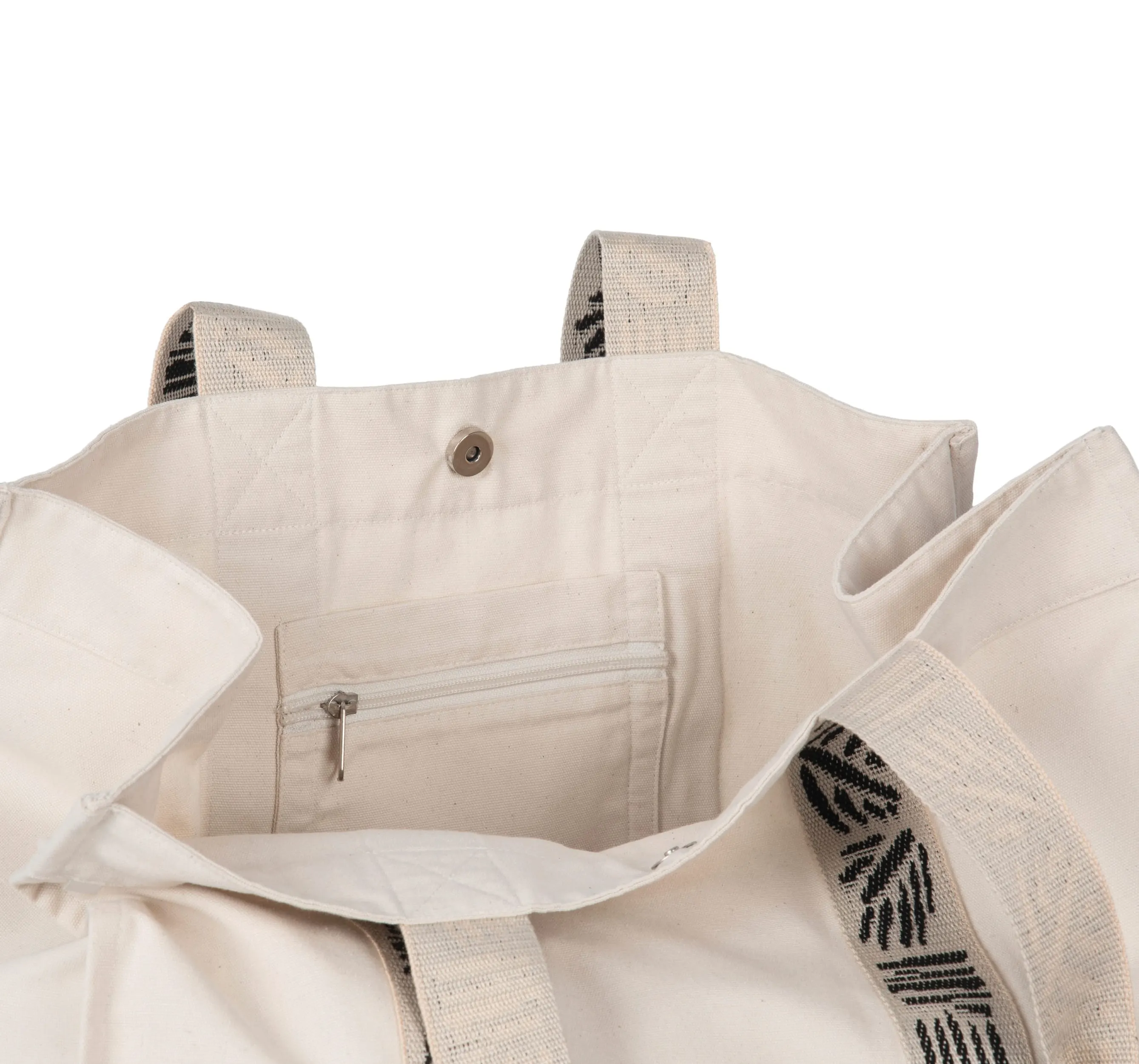Bolsa shopper de fuelle grande reciclada