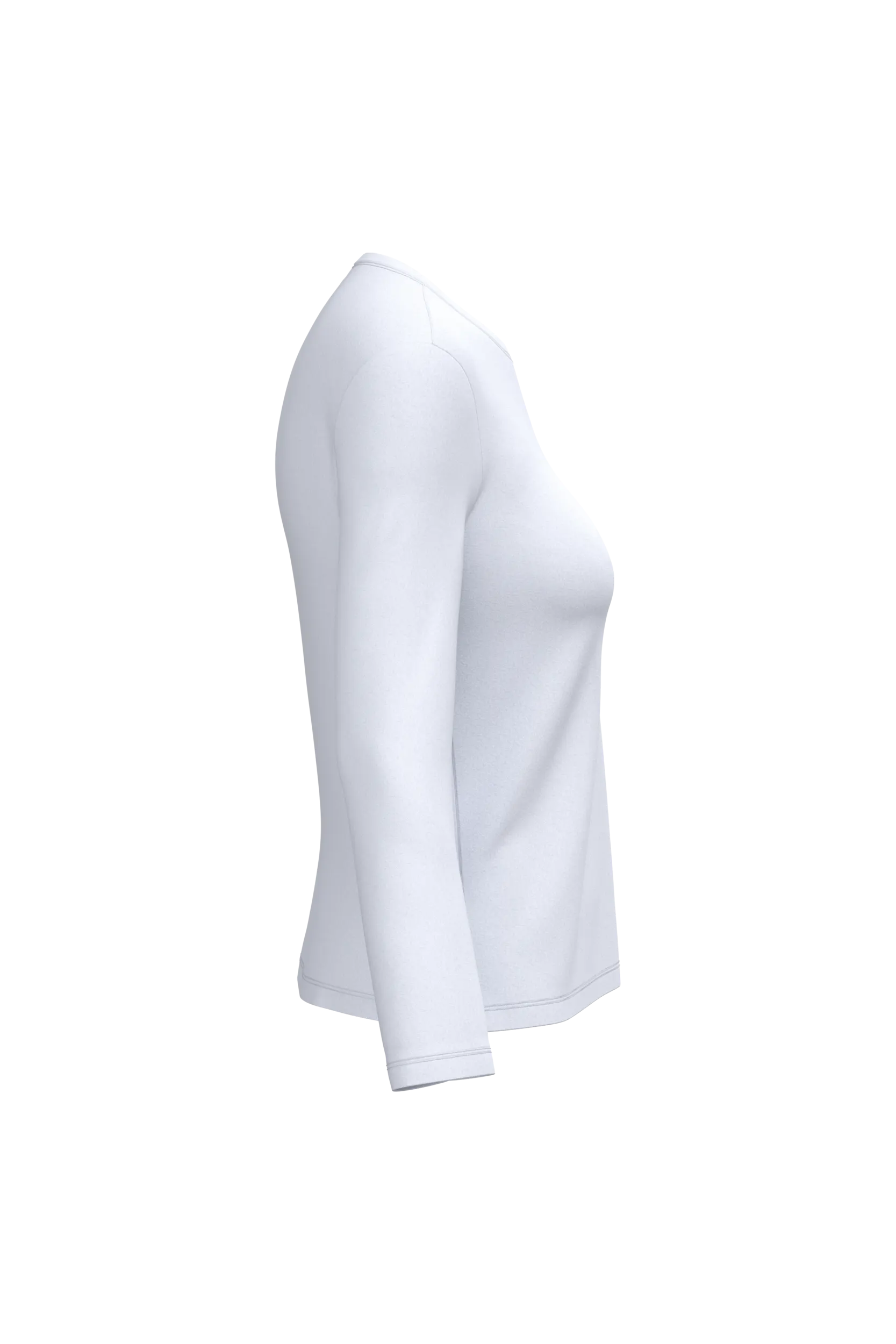 Camiseta manga larga y cuello redondo mujer