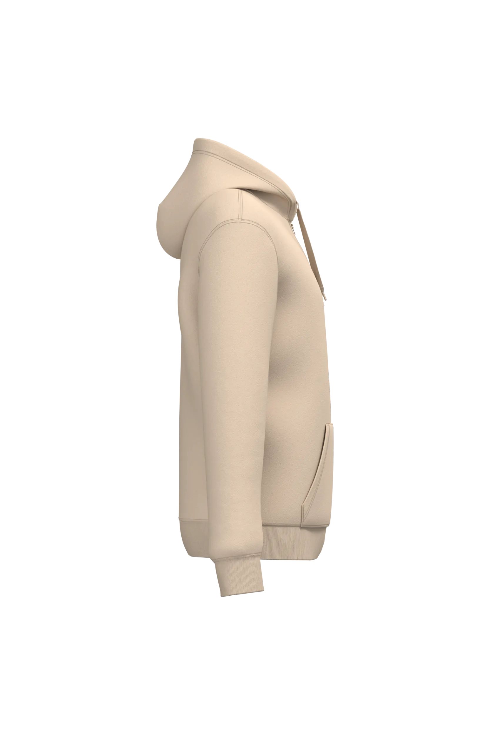Sudadera con capucha y cremallera reciclada unisex