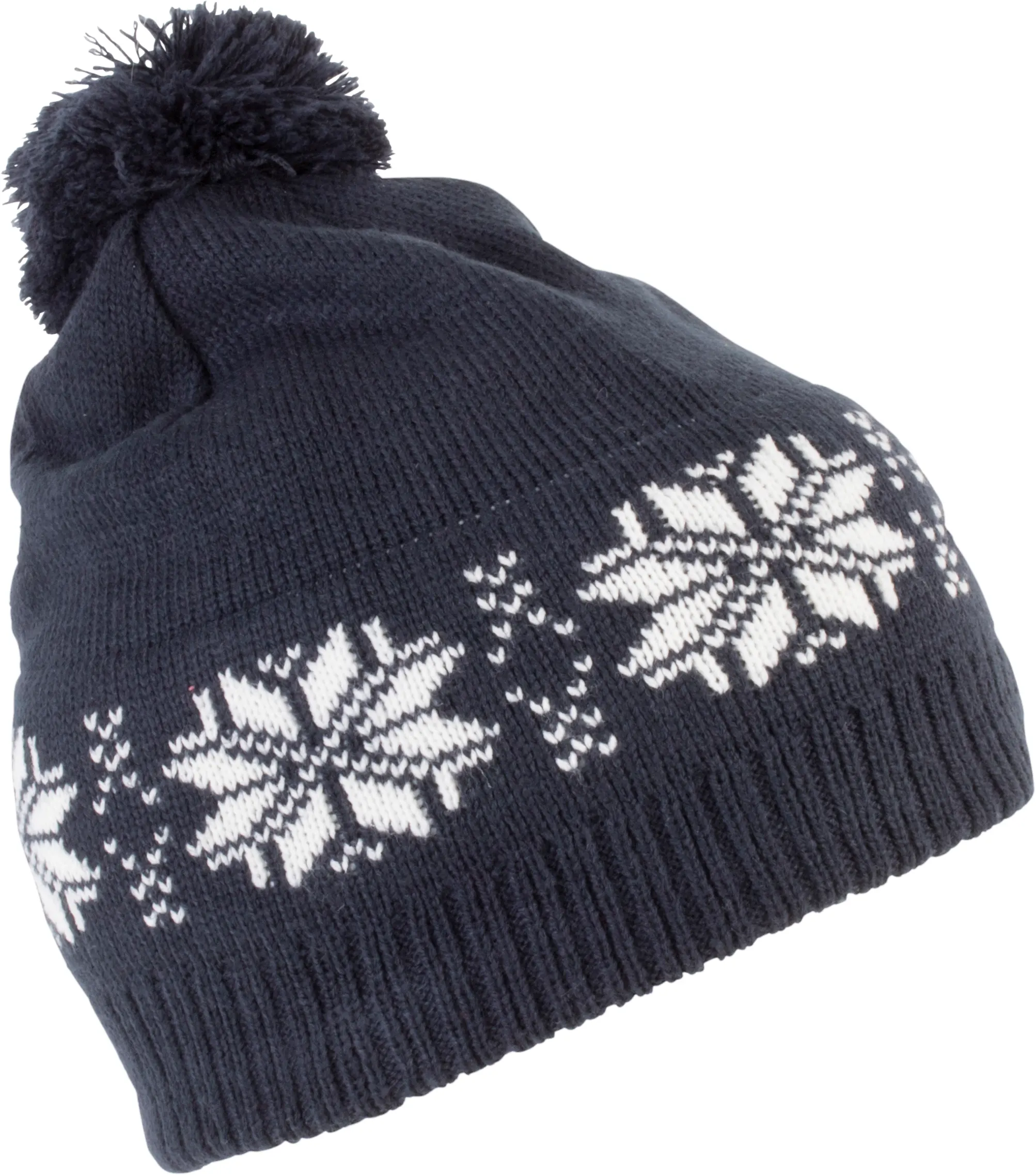 Gorro navideño de punto con motivo de estrellas