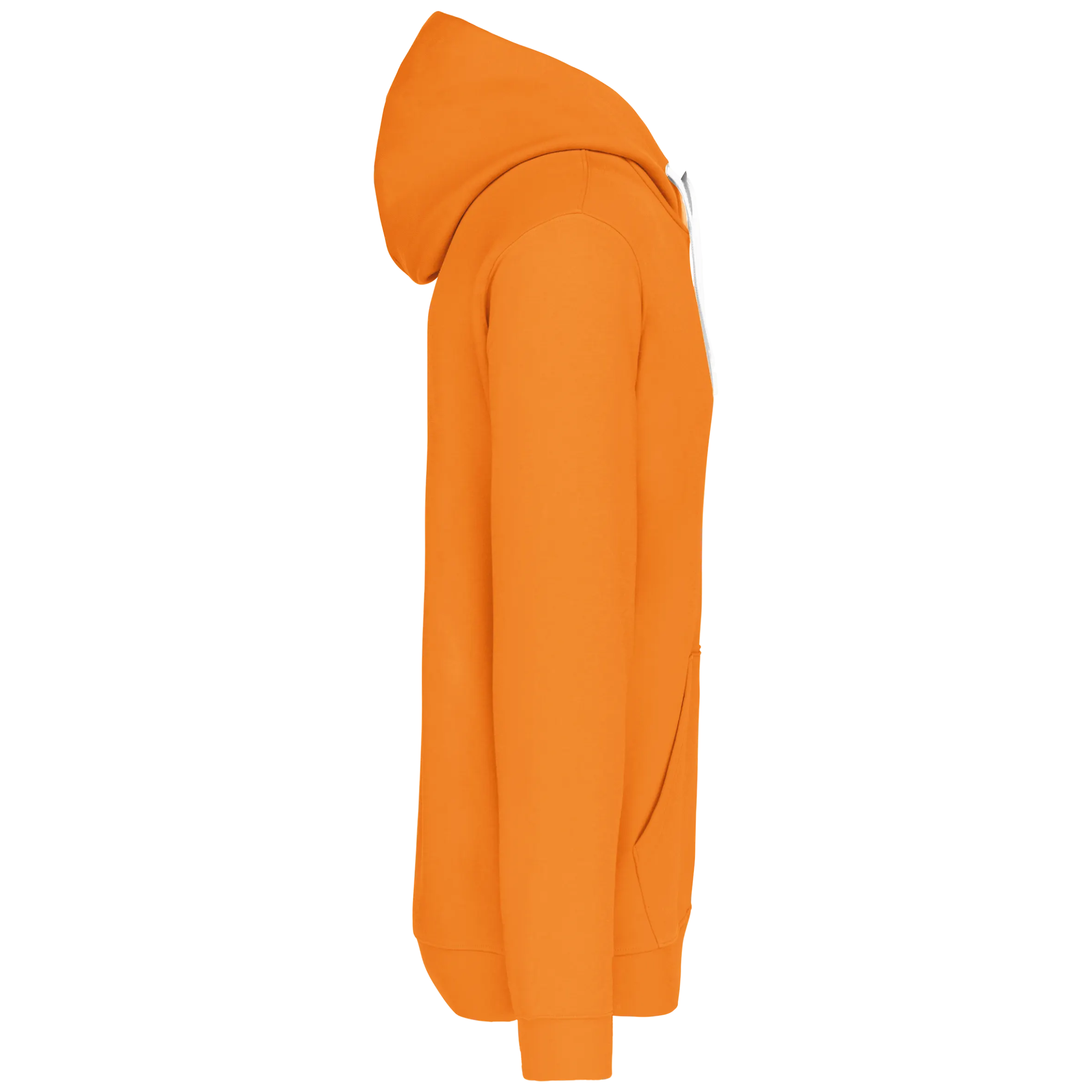 Sudadera capucha contrastada hombre