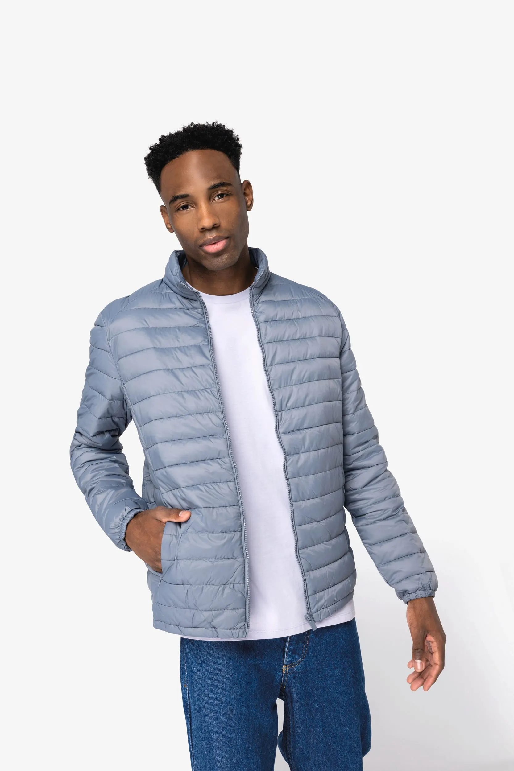 Chaqueta acolchada ligera ecorresponsable hombre