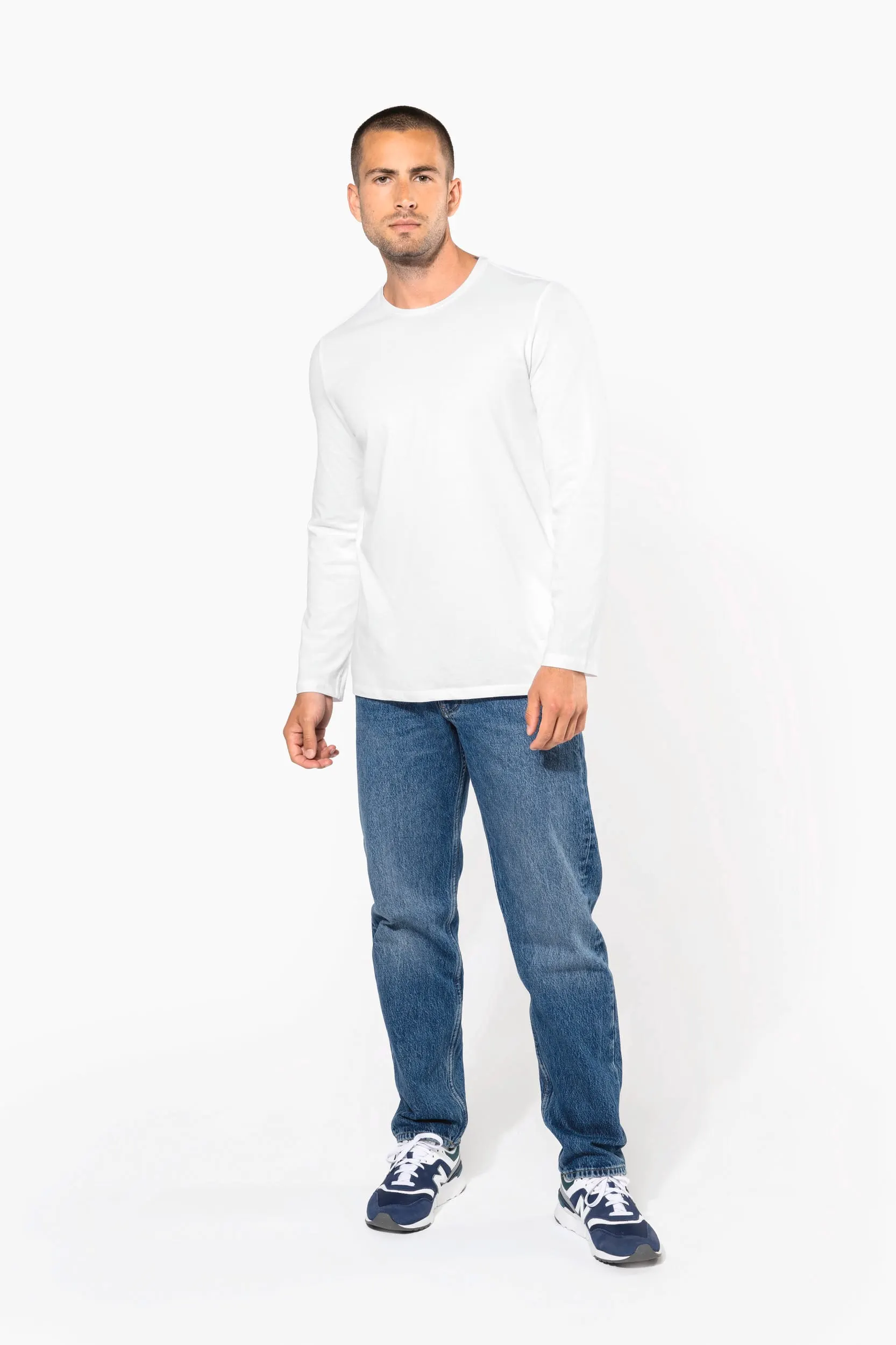 Camiseta con elastano manga larga hombre