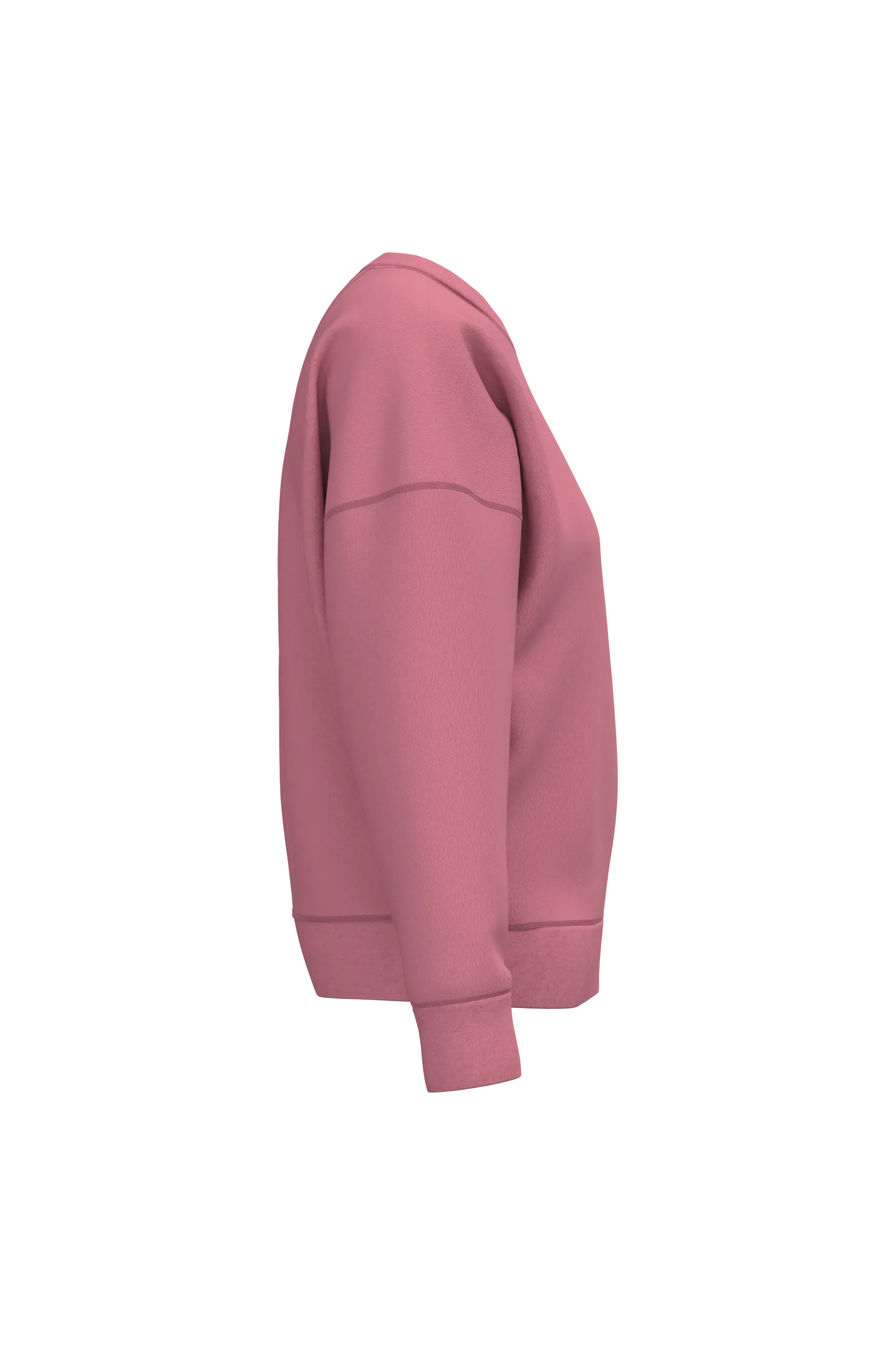 Sudadera ecorresponsable cuello redondo hombros caídos mujer