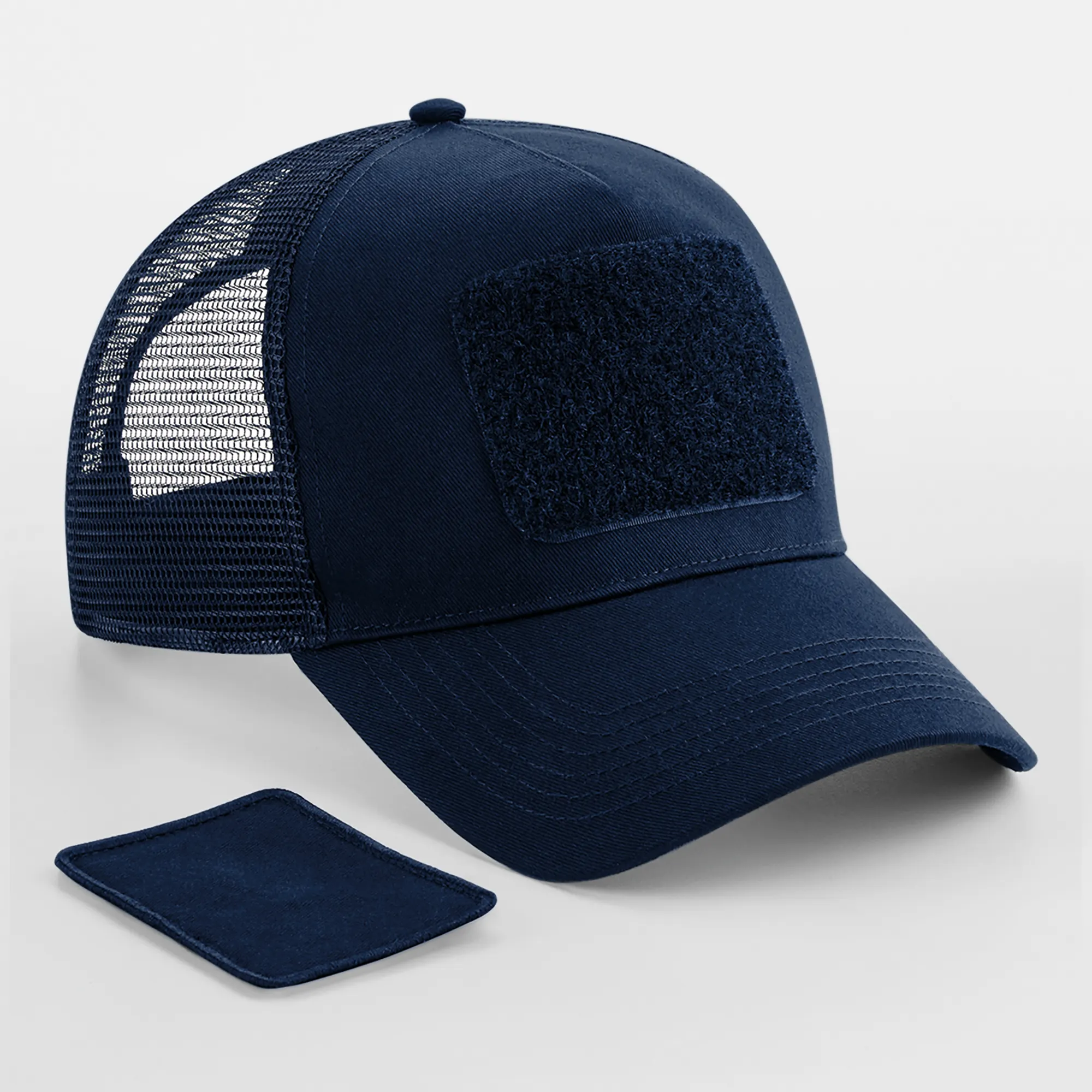 Gorra de rejilla con parche extraíble y ajustable en la parte trasera <br/>