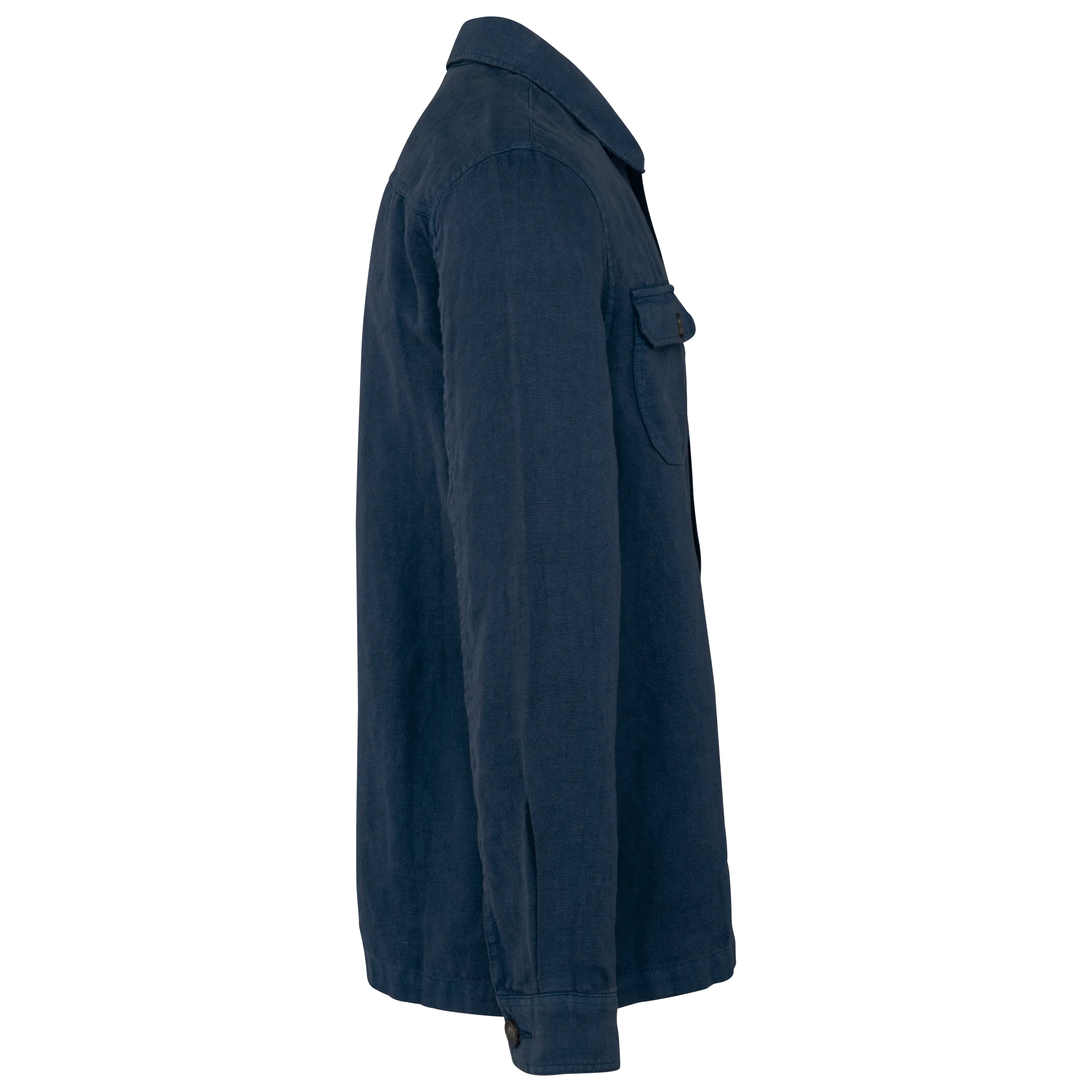 Sobrecamisa efecto lavado de lino hombre