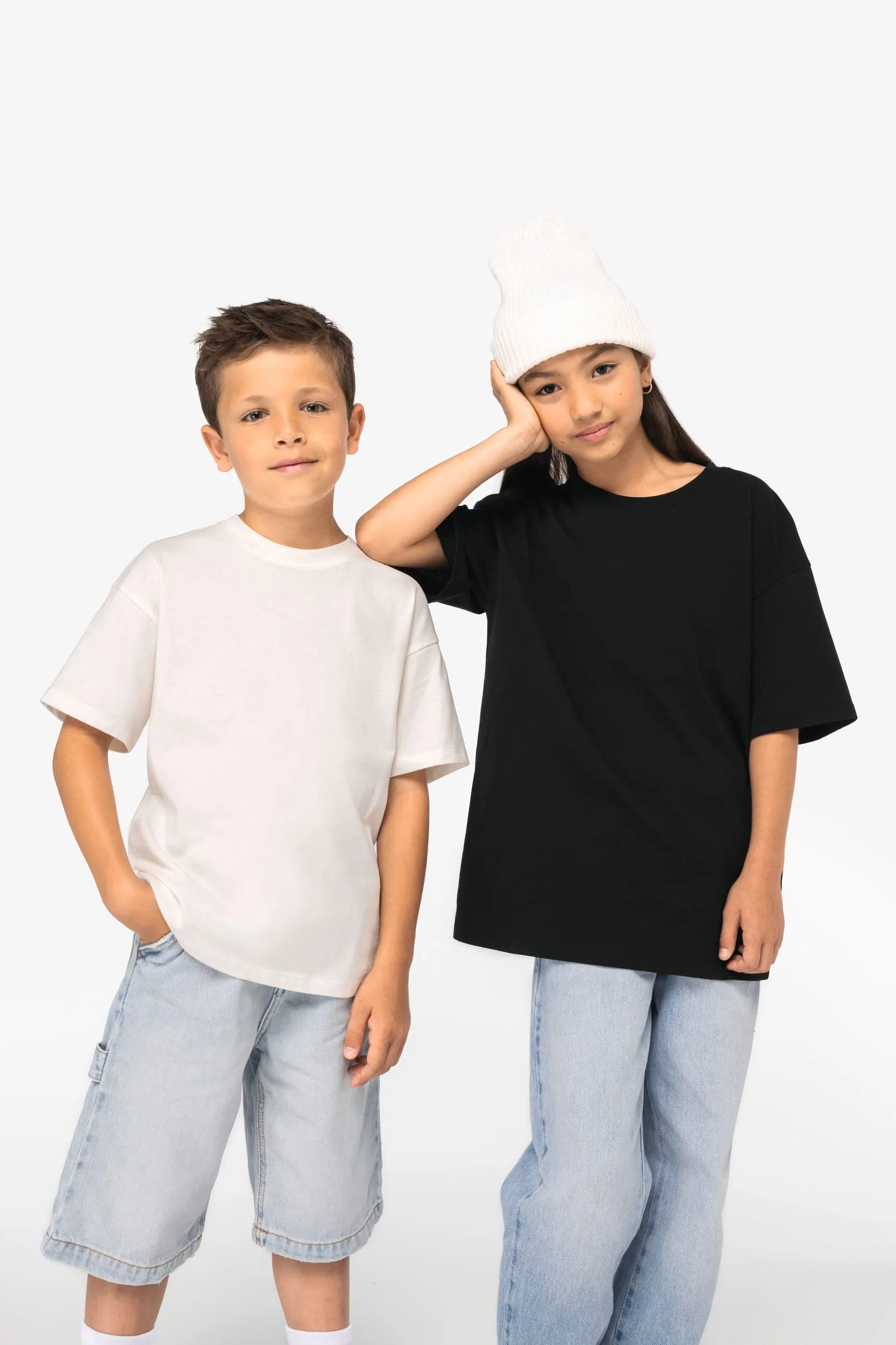 Camiseta ecorresponsable oversize infantil