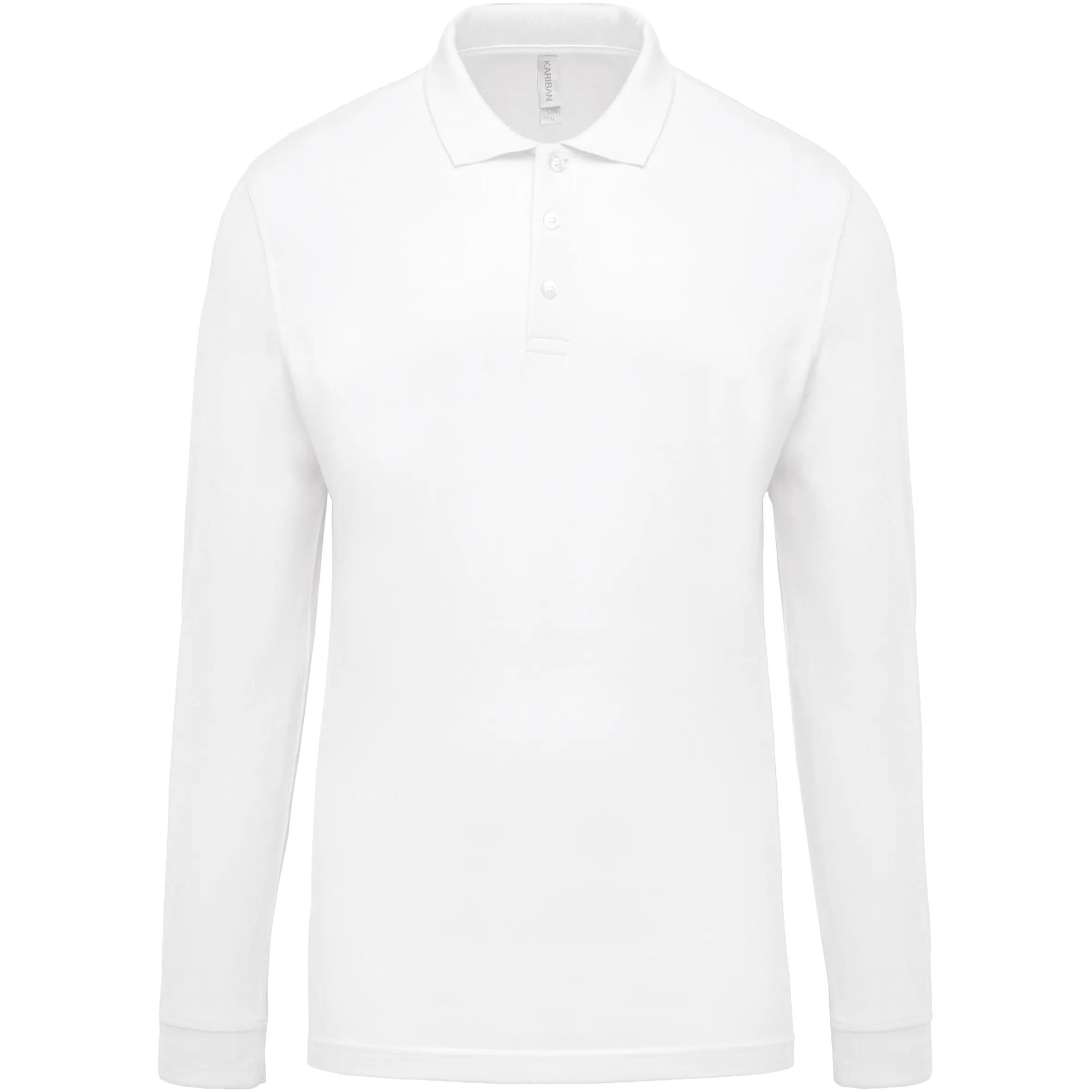 Polo piqué de manga larga de hombre