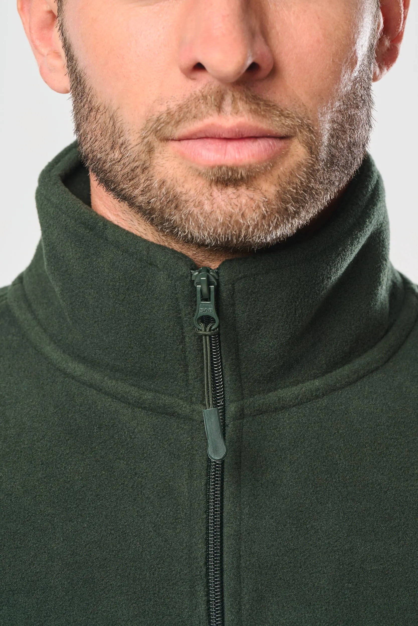 Chaqueta micropolar con cremallera hombre