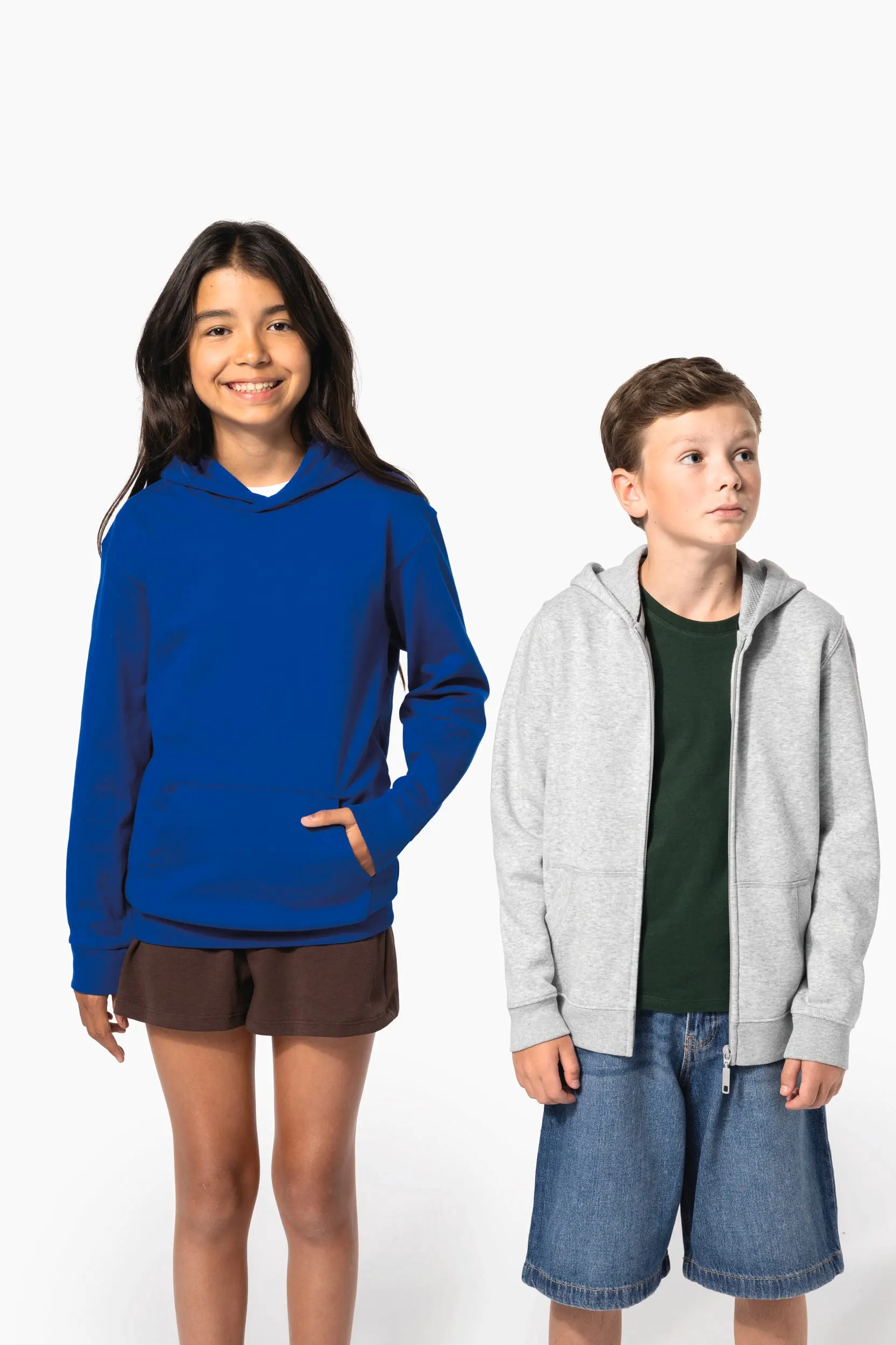 Sudadera reciclada con capucha infantil