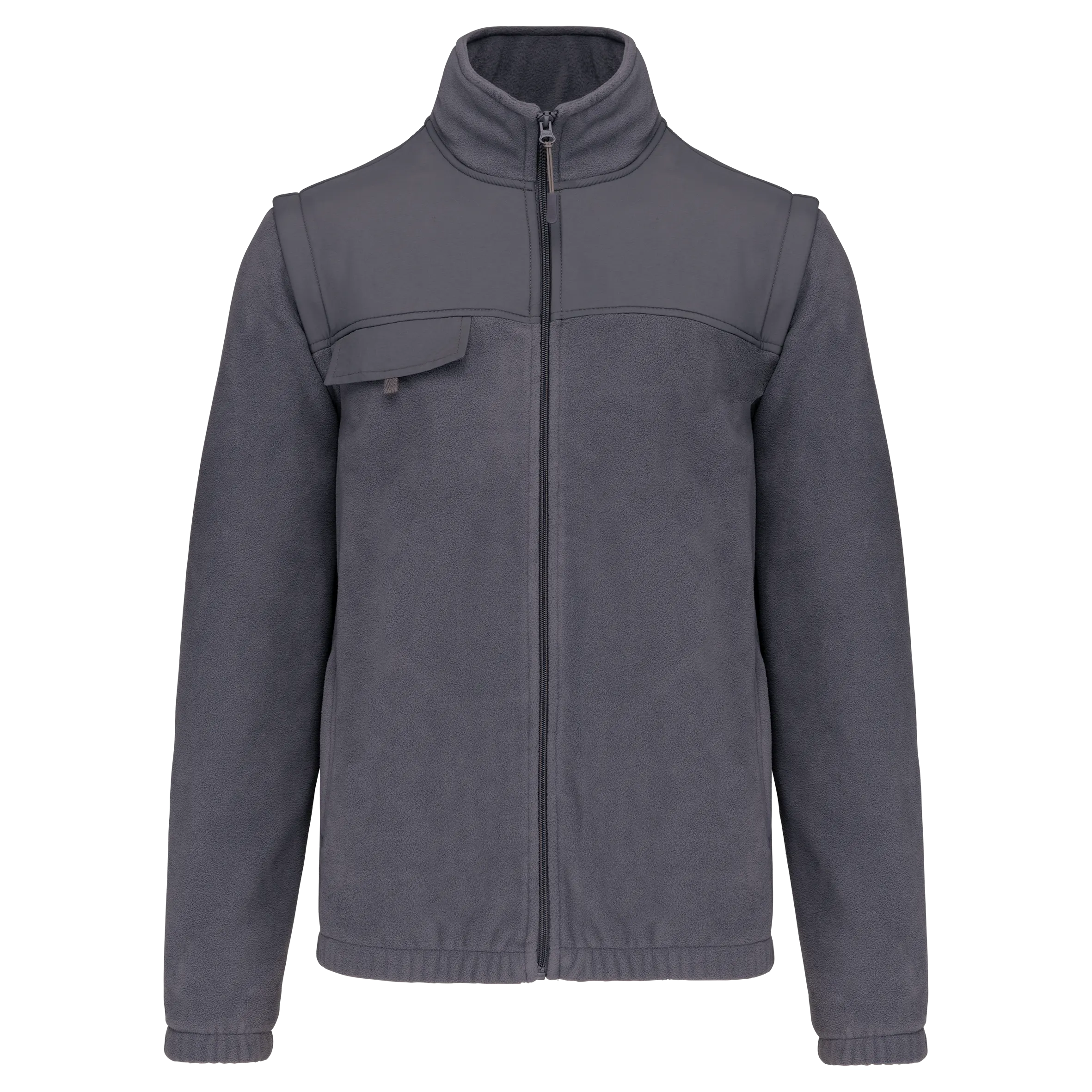Chaqueta polar con mangas amovibles hombre