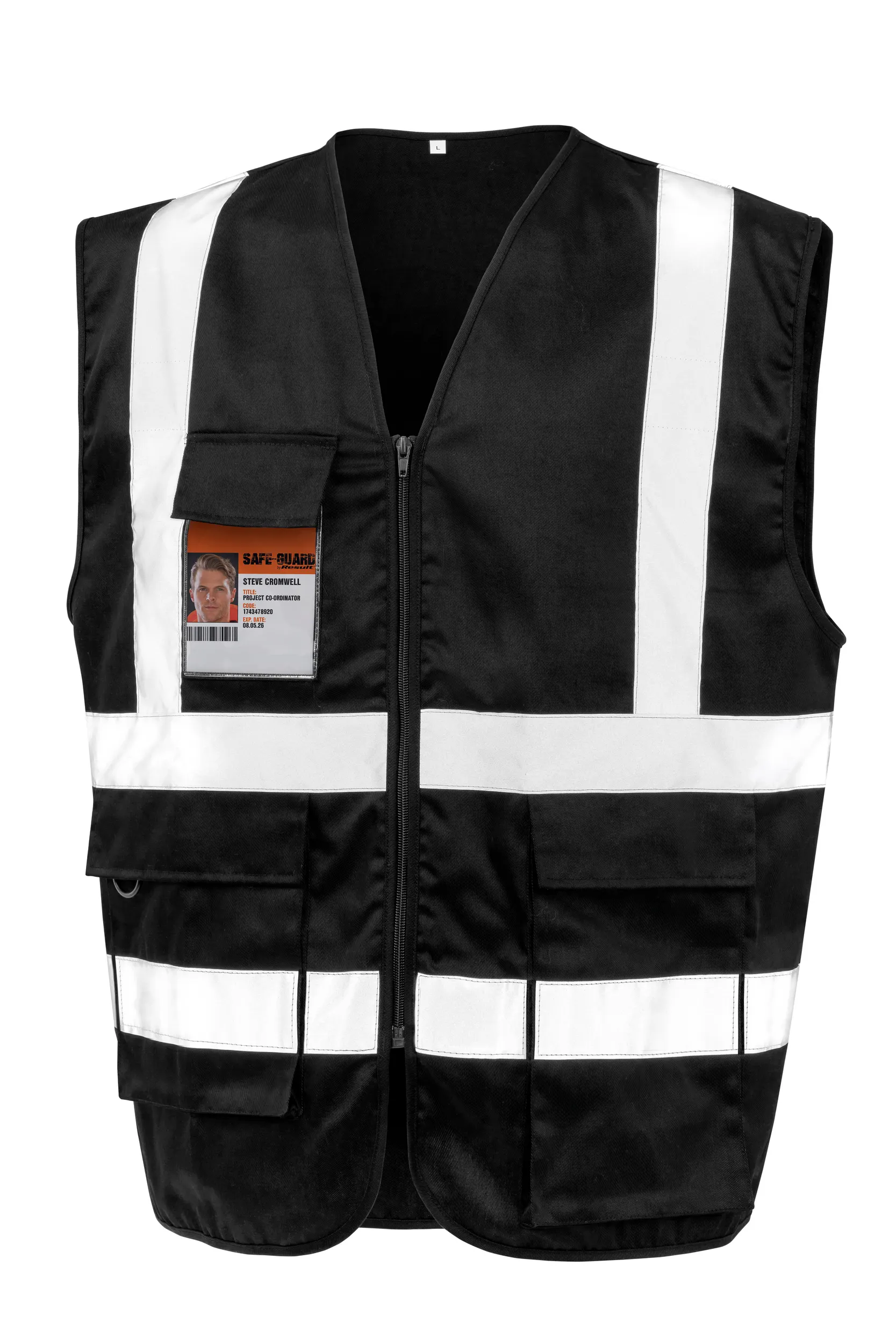 Chaleco de seguridad con cremallera