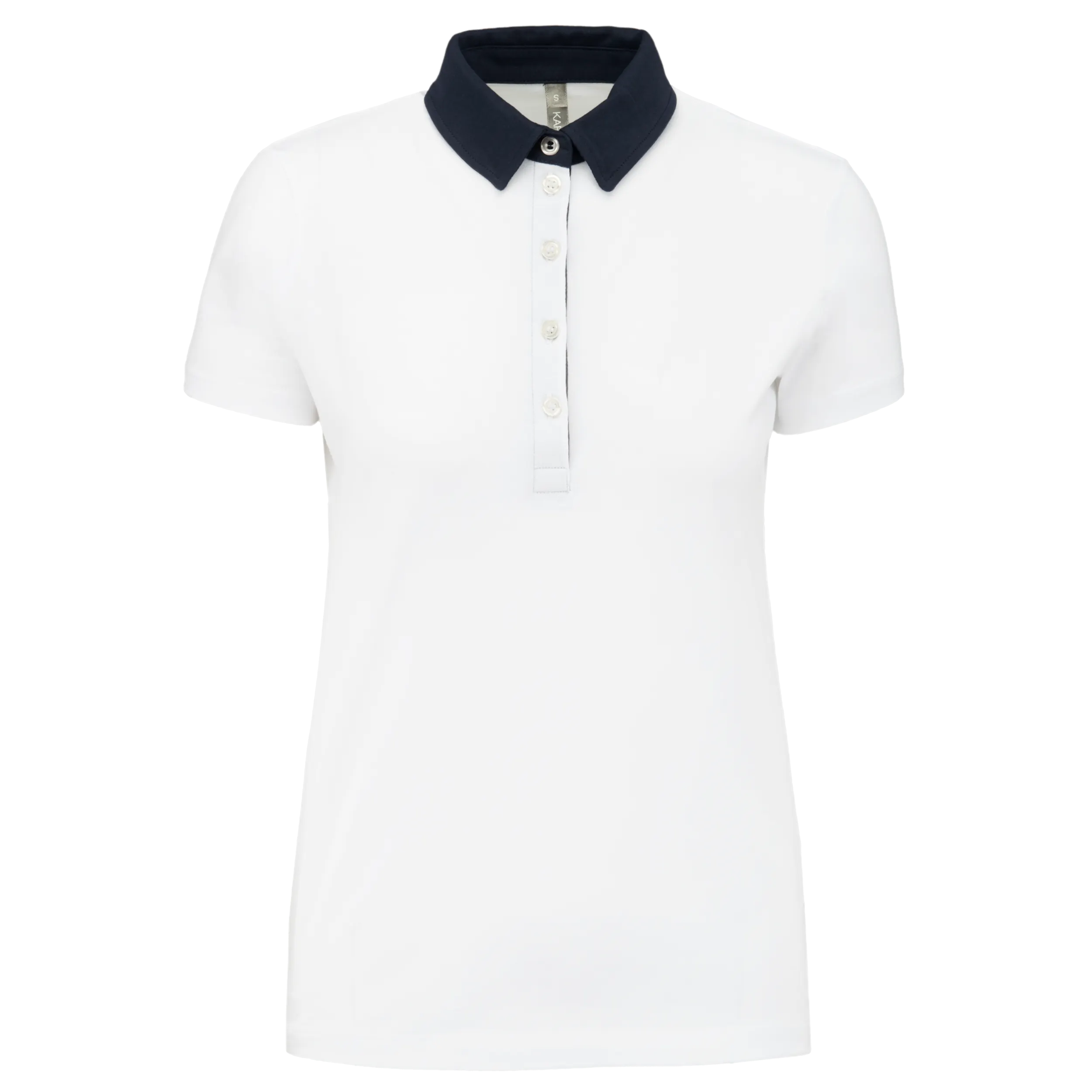 Polo jersey bicolor mujer