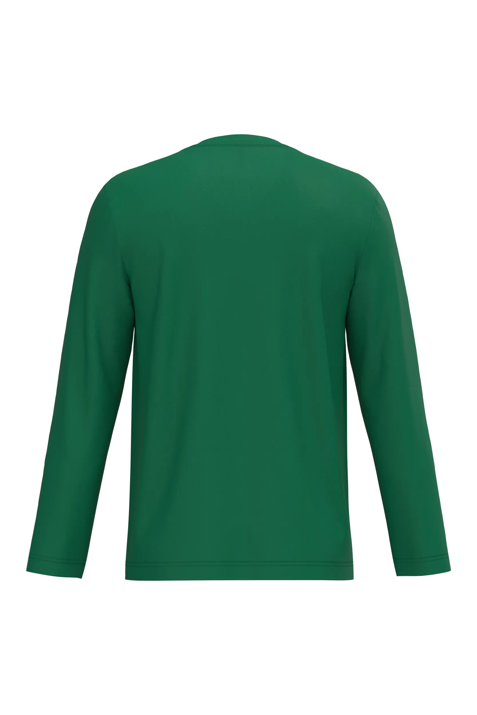 Camiseta manga larga y cuello de pico hombre