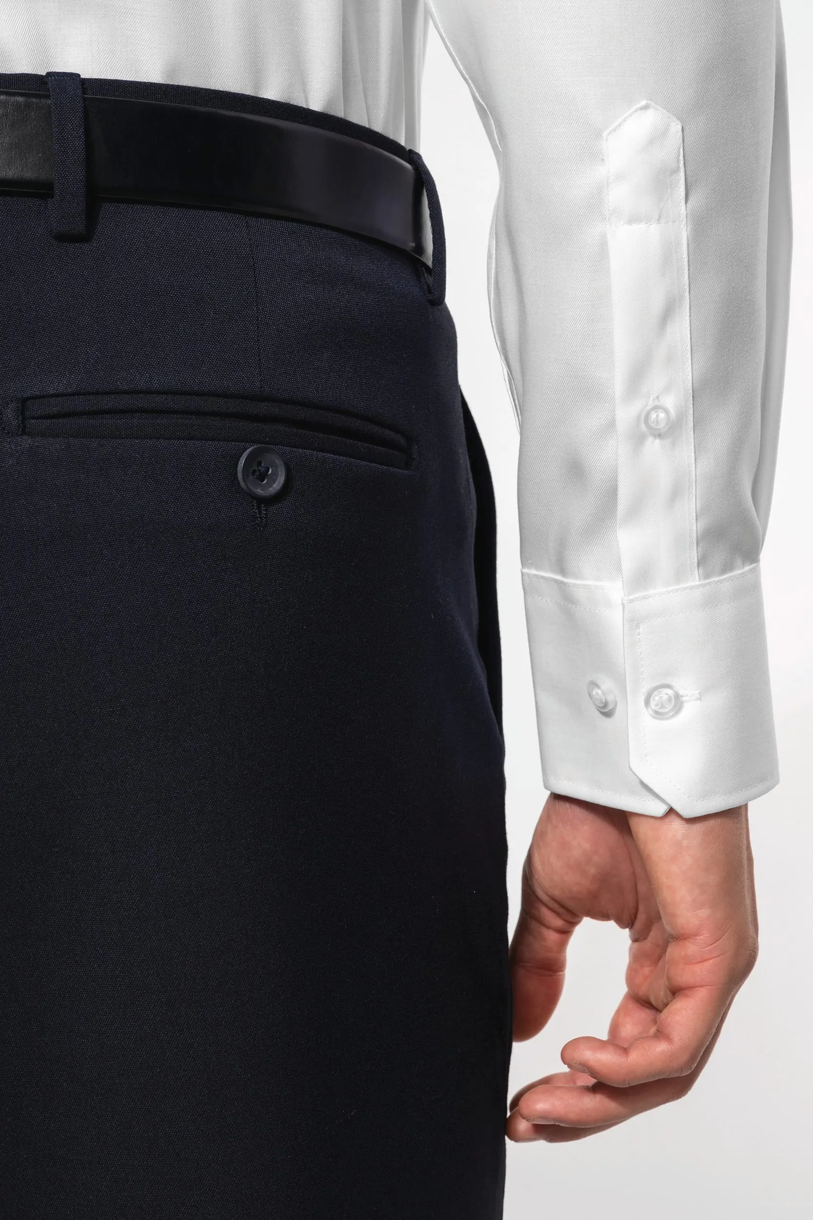 Camisa sin planchado de manga larga hombre