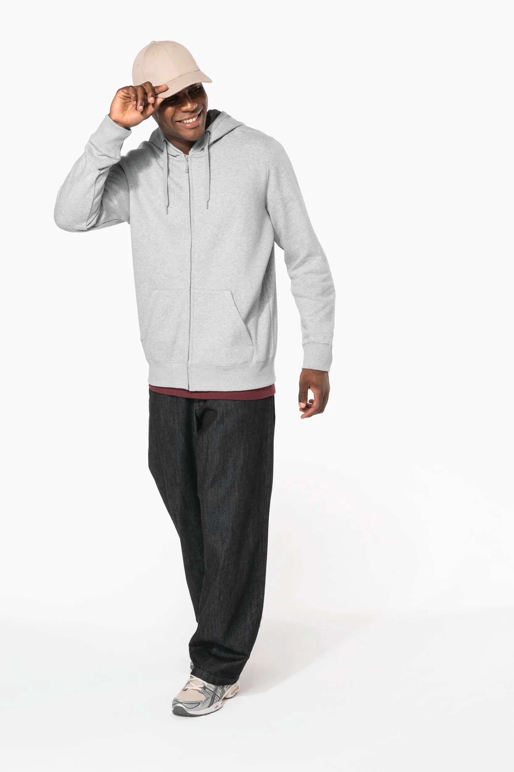 Sudadera capucha y cremallera