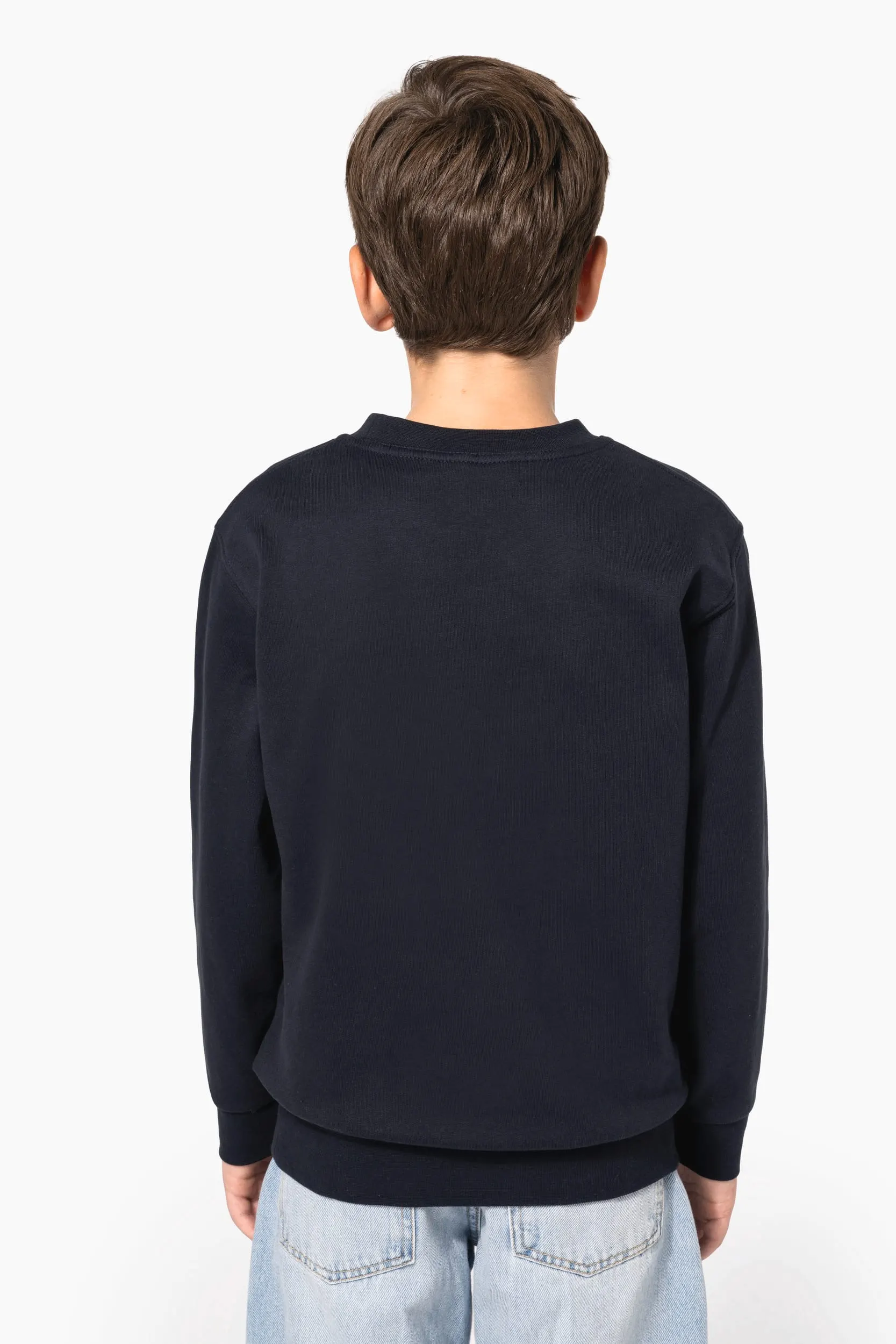 Sudadera reciclada cuello redondo infantil