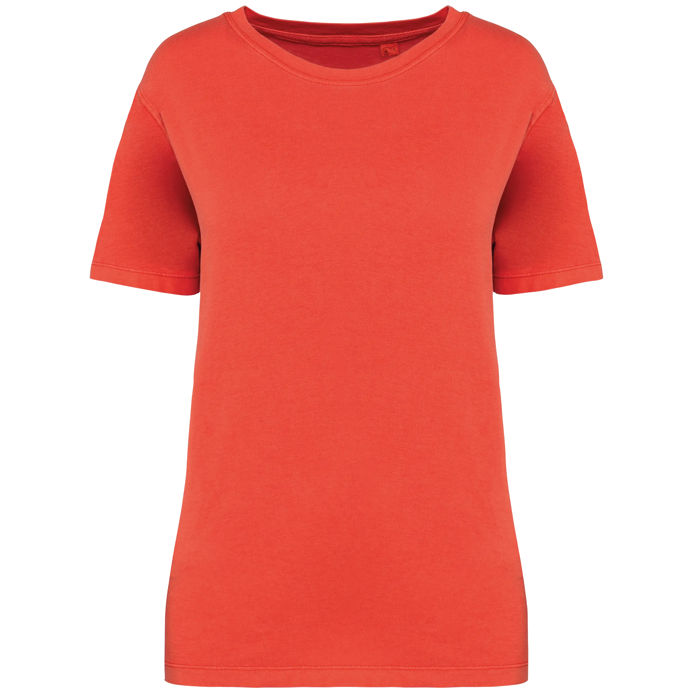 Camiseta ecorresponsable  efecto lavado mujer