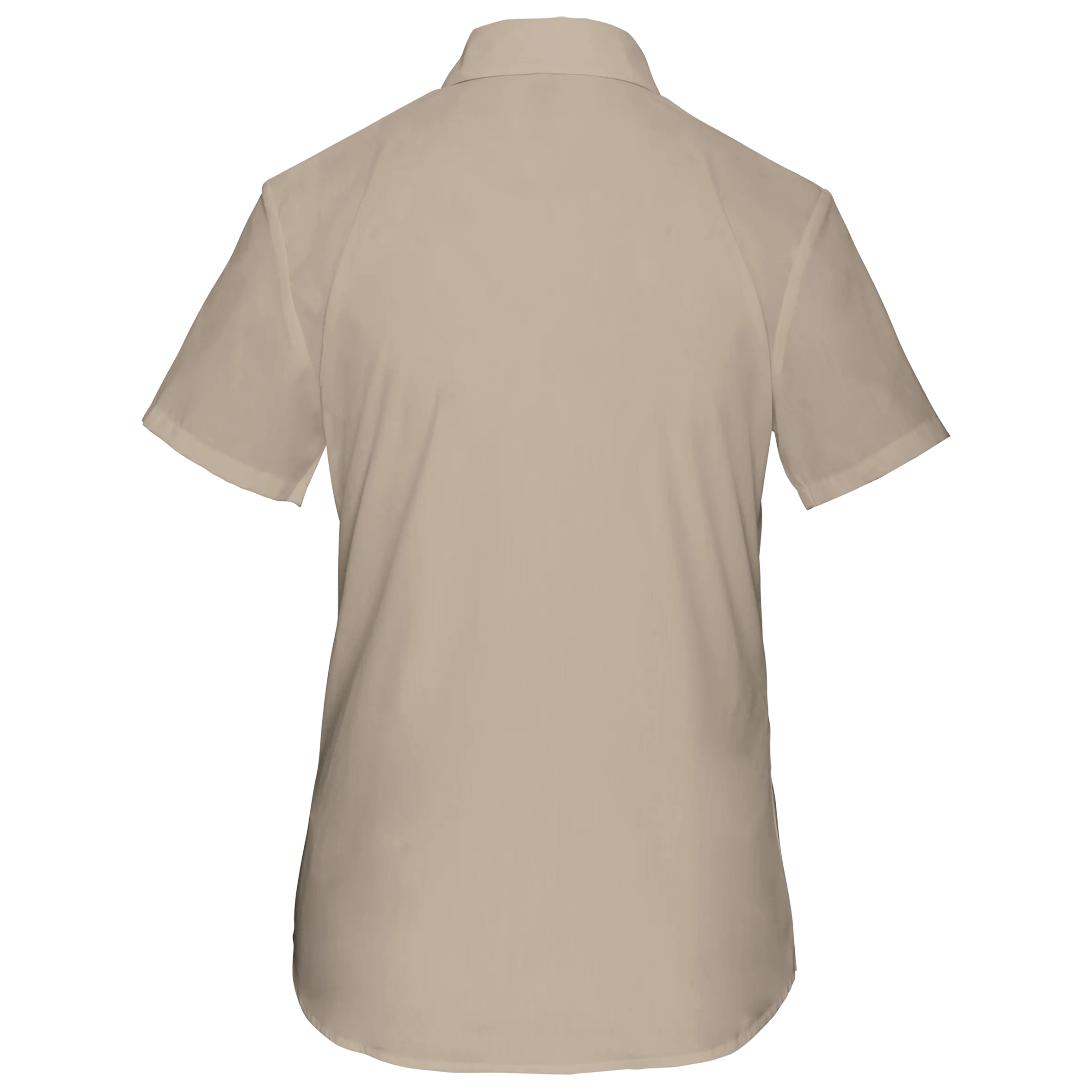 Camisa popelina de polialgodón manga corta de fácil cuidado mujer