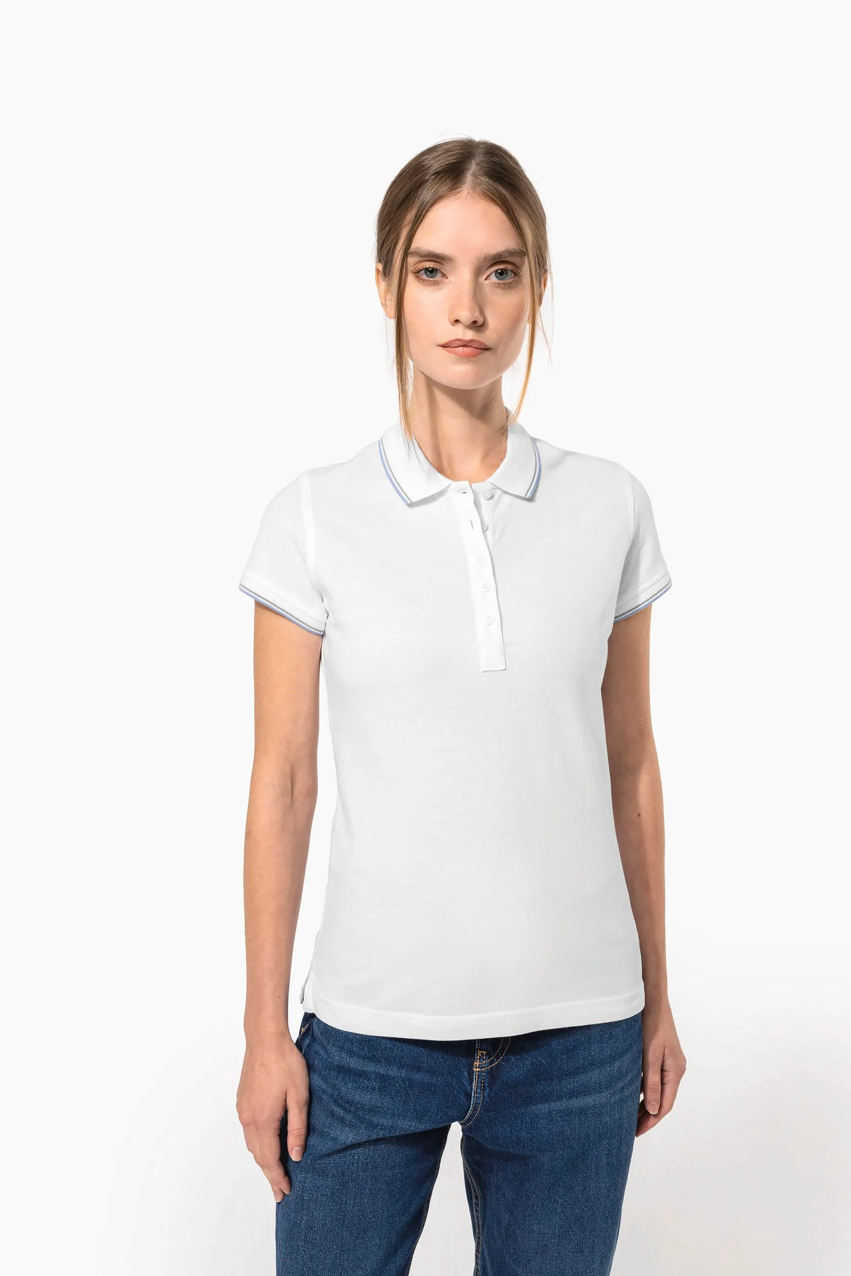 Polo de manga corta mujer