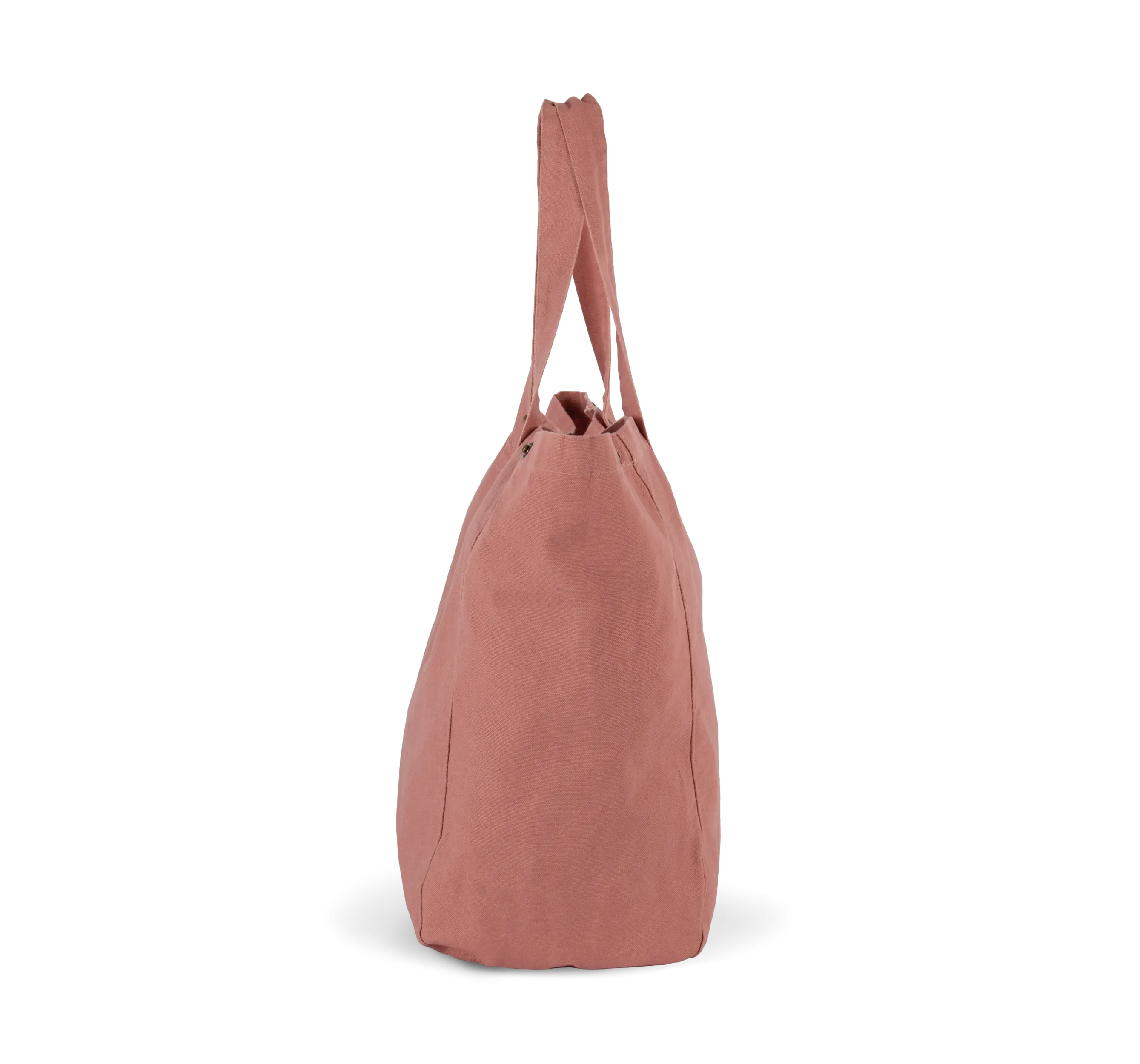 Bolsa shopper de algodón efecto lavado