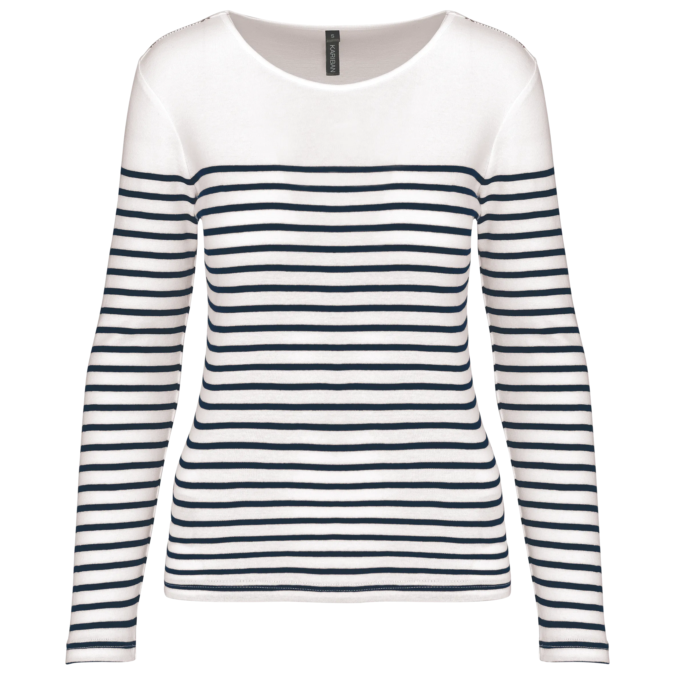Camiseta marinera de manga larga de mujer