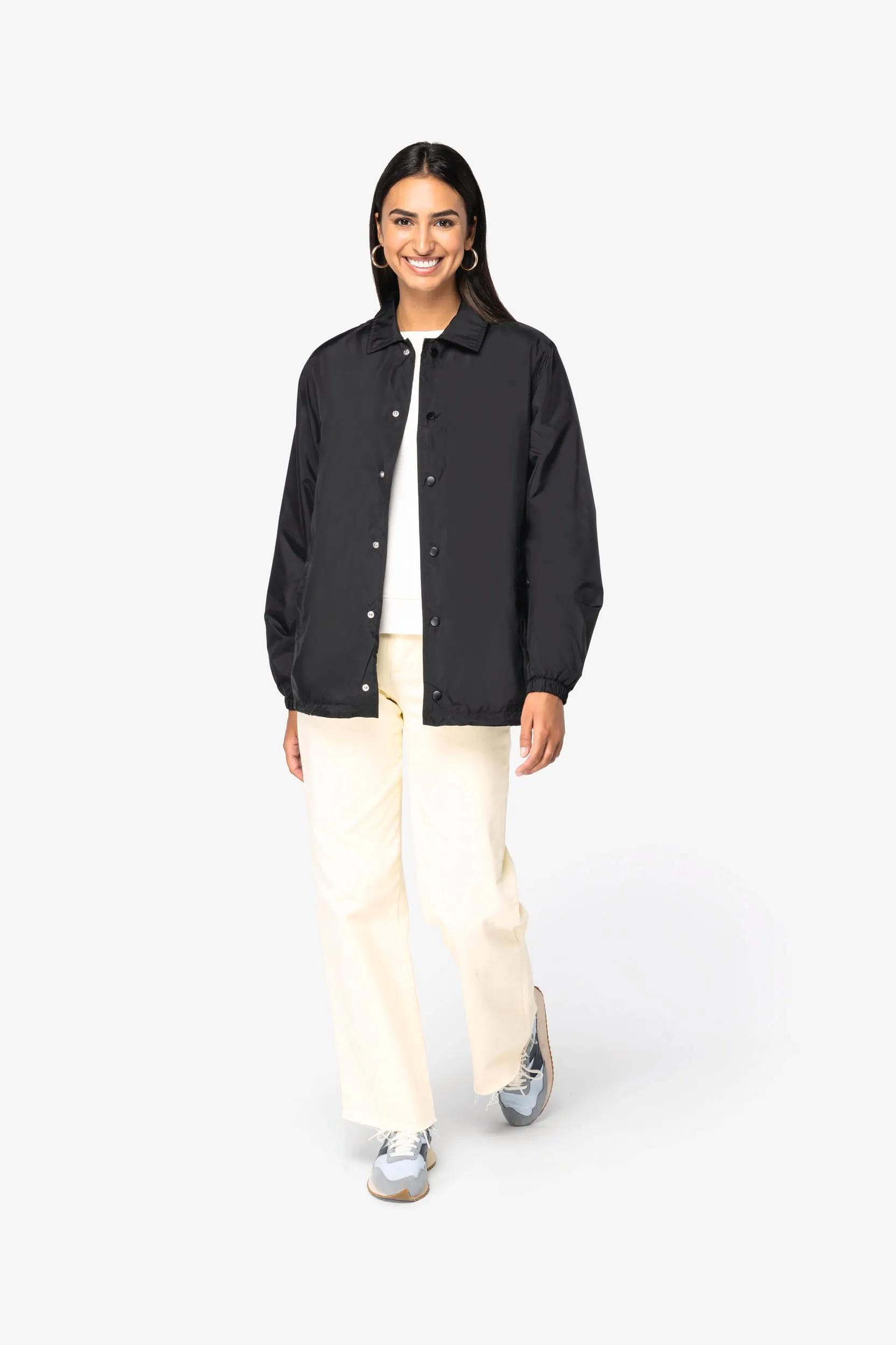 Chaqueta ecorresponsable cortavientos unisex