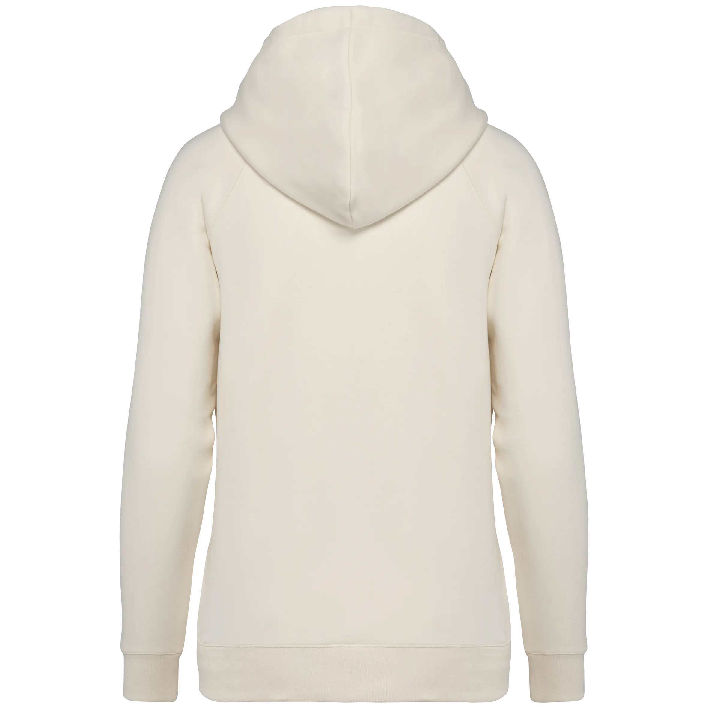 Sudadera ecorresponsable con capucha y mangas raglán mujer