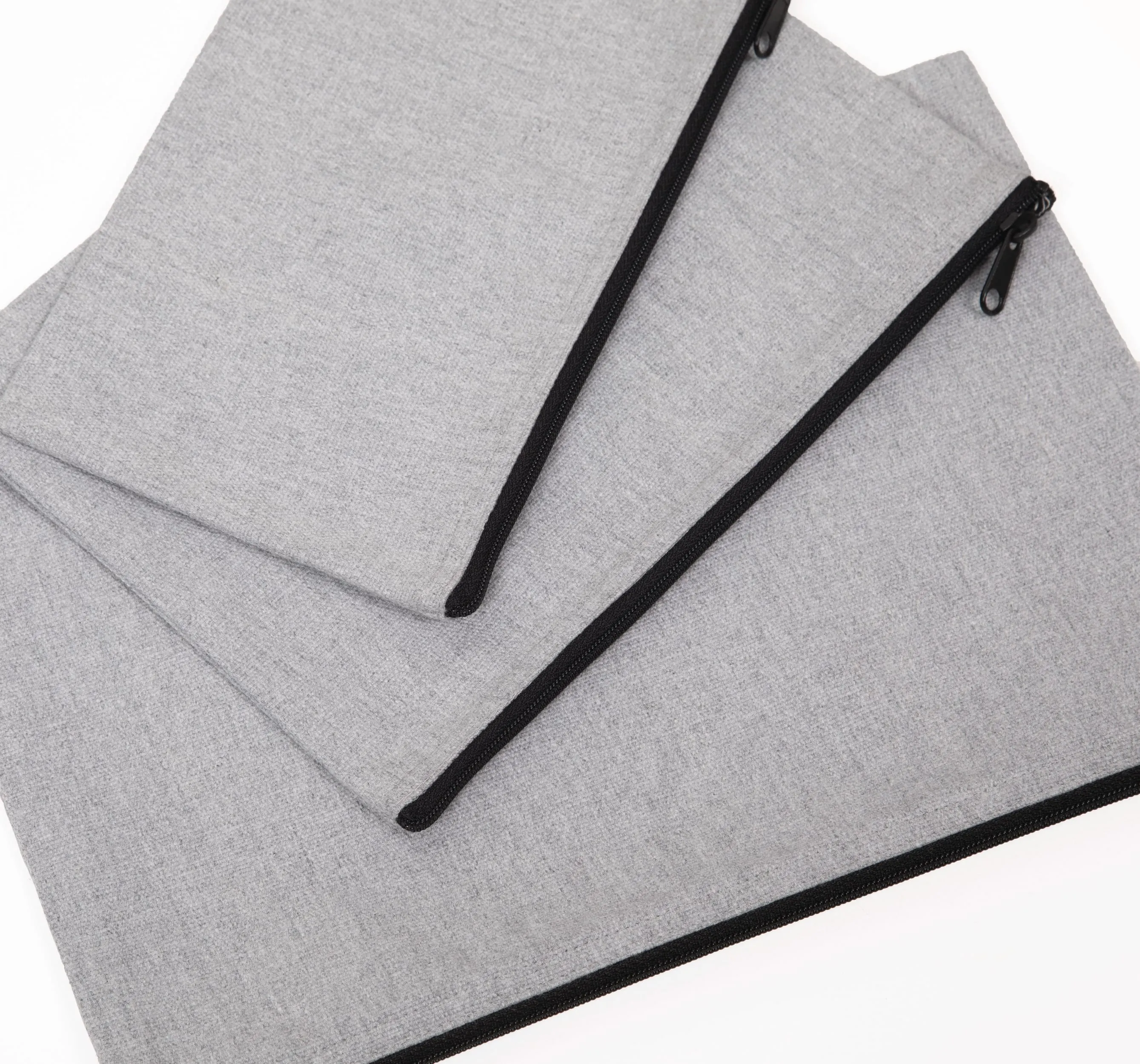 Estuche reciclado con cremallera