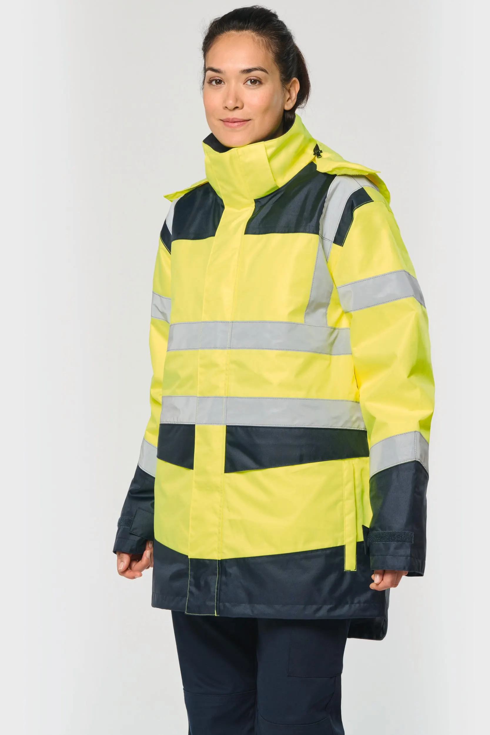 Parka de seguridad reciclada 4 en 1 unisex