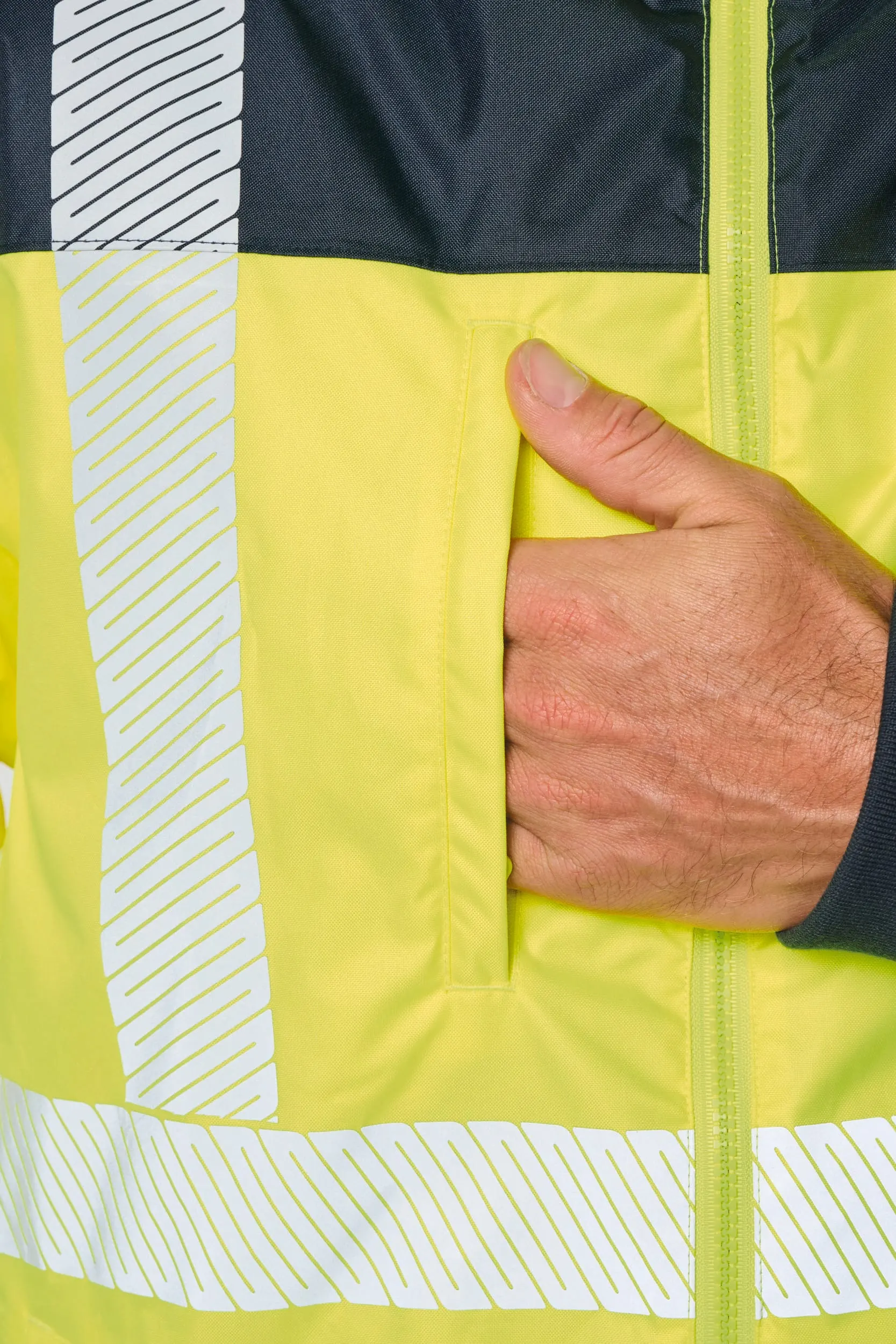 Parka de seguridad reciclada 4 en 1 unisex