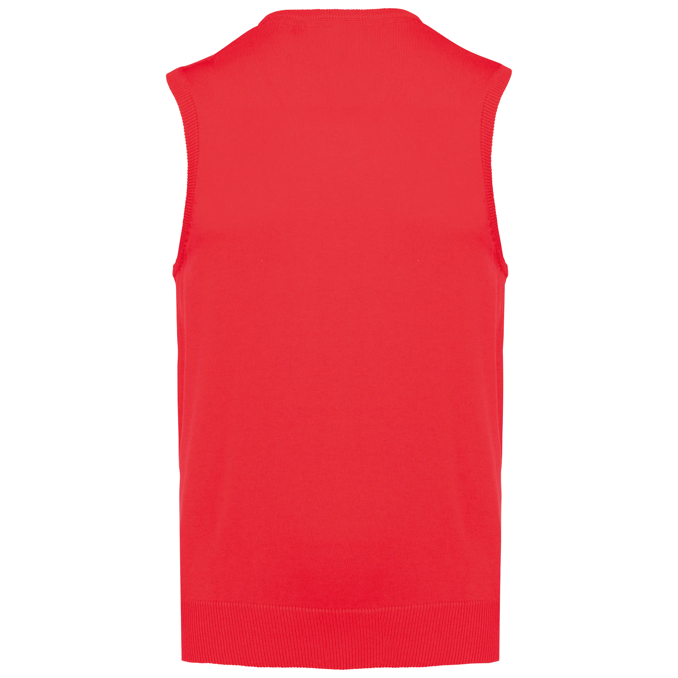 Jersey cuello de pico sin mangas